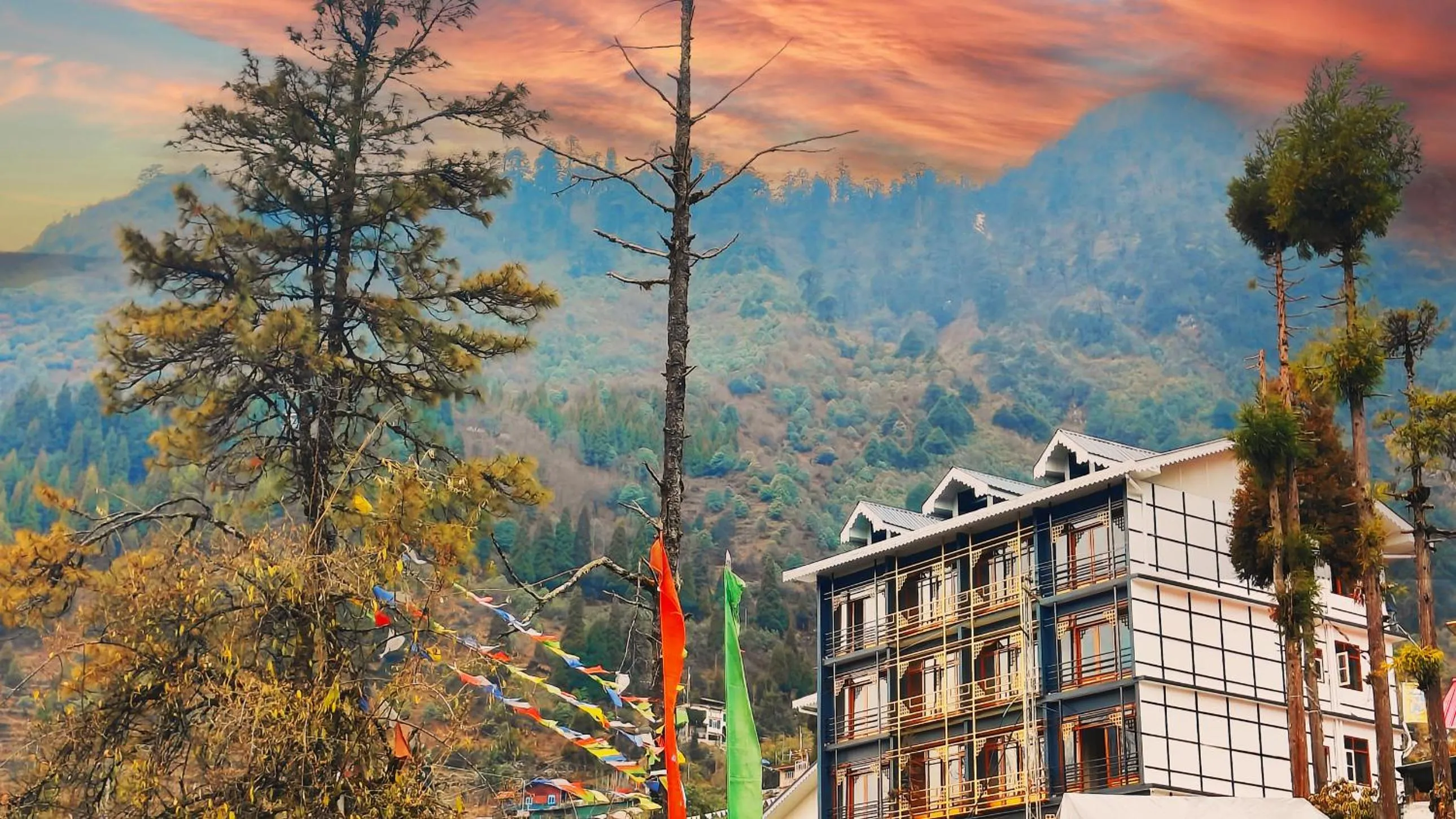 Property building in Mount Bayul Shangri-La Resort