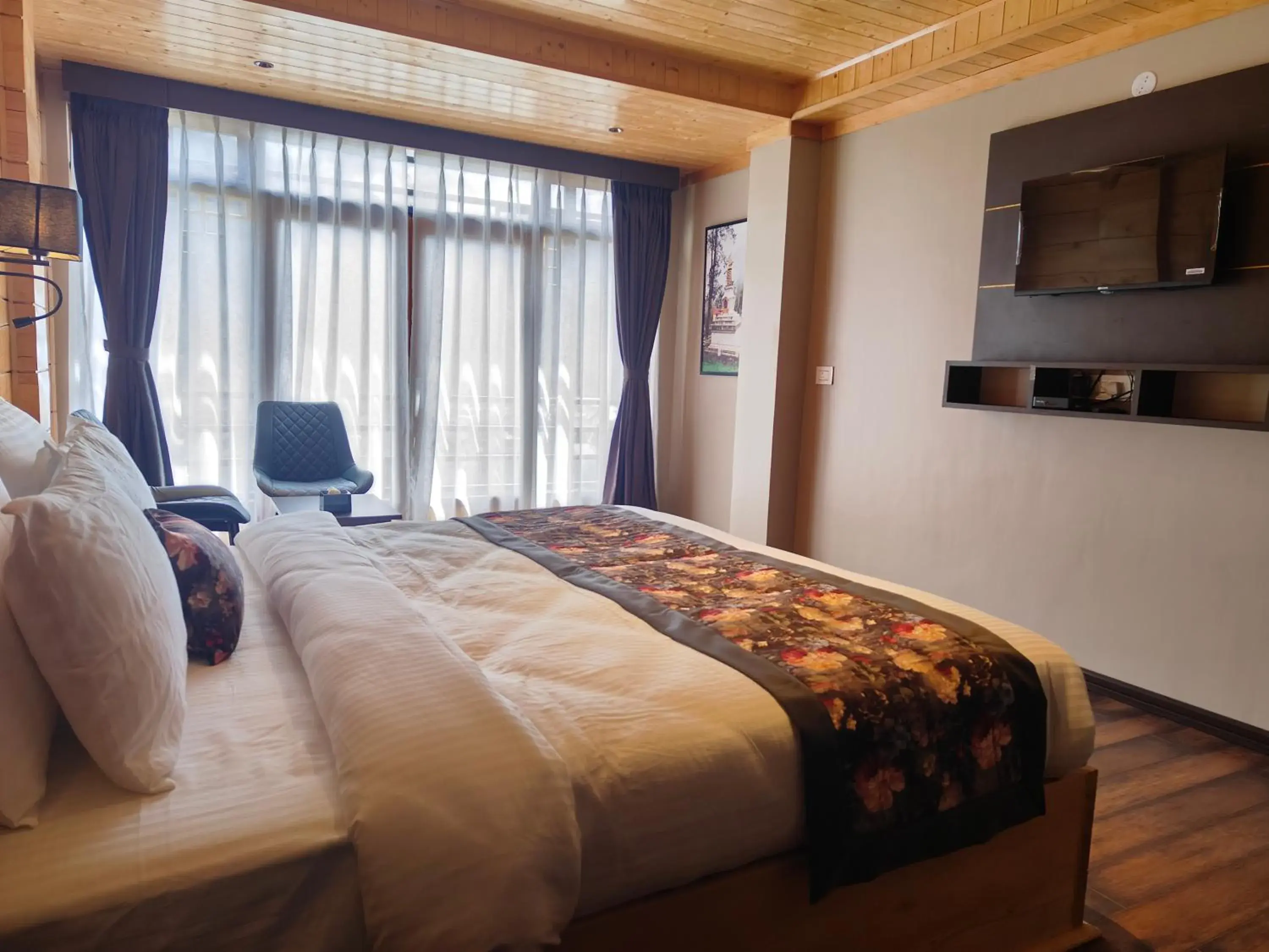 Bed in Mount Bayul Shangri-La Resort Bed in Mount Bayul Shangri-La Resort