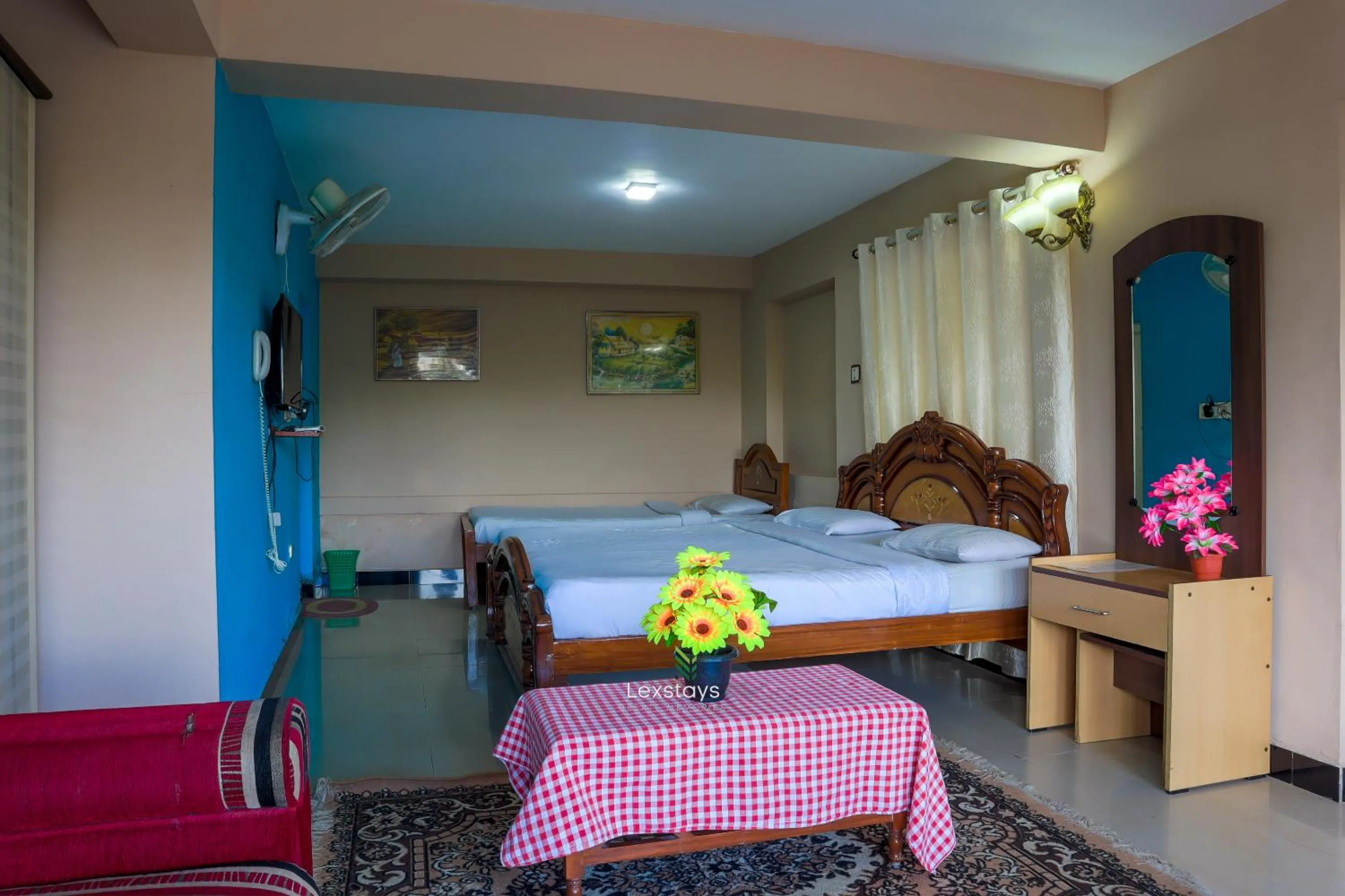 Triple Room with Balcony in Vijaya Deepa Guest House by LexStays