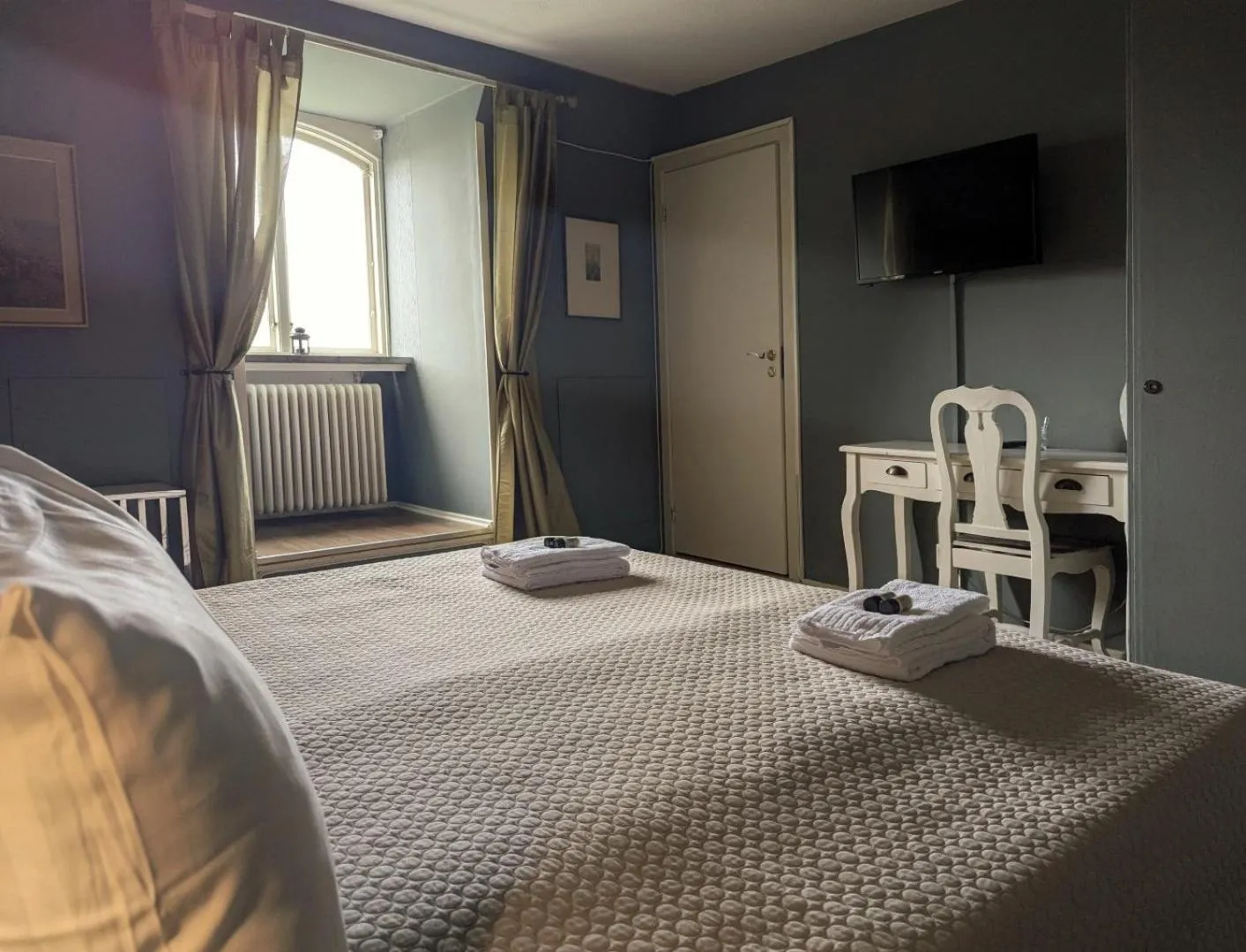 Bed in Brunsbo G:a Biskopsgård Hotell & Konferens