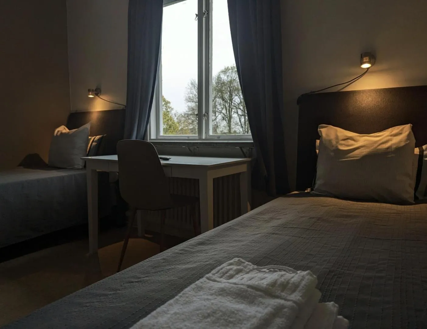 Bed in Brunsbo G:a Biskopsgård Hotell & Konferens