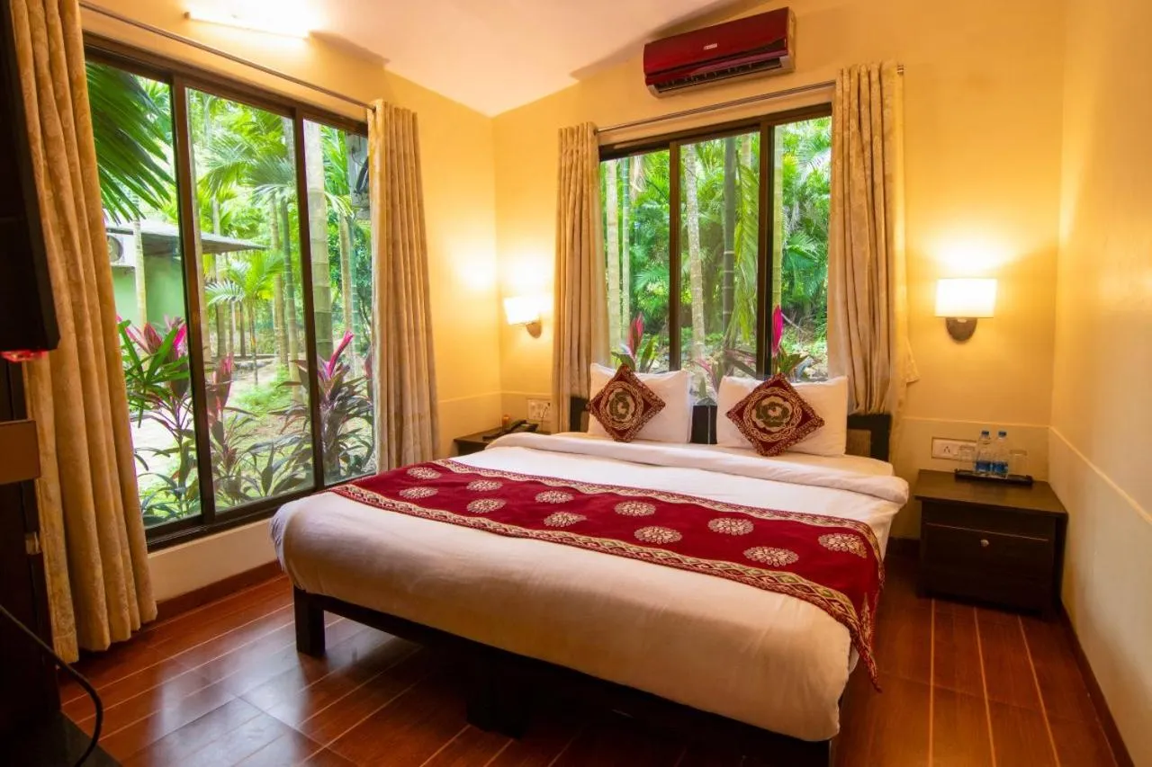 Bed in Silvanus Forest Retreat, Alibaug