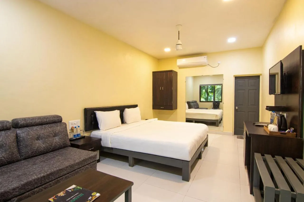 Bed in Silvanus Forest Retreat, Alibaug