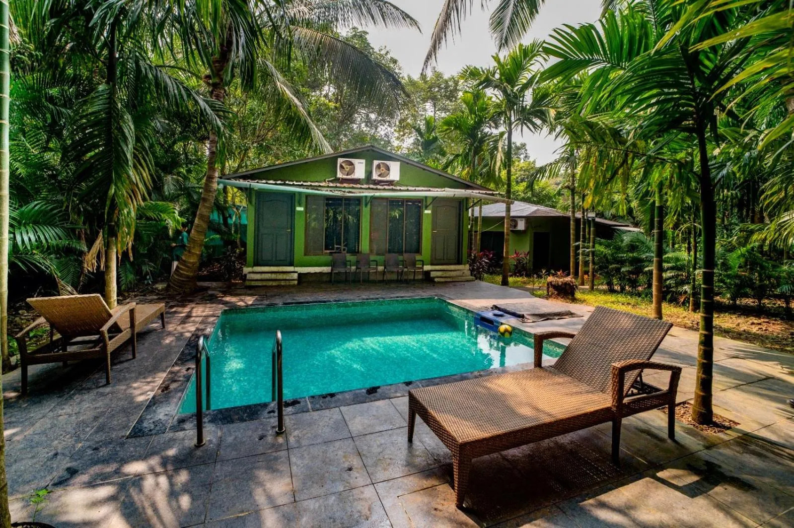 Pool view in Silvanus Forest Retreat, Alibaug