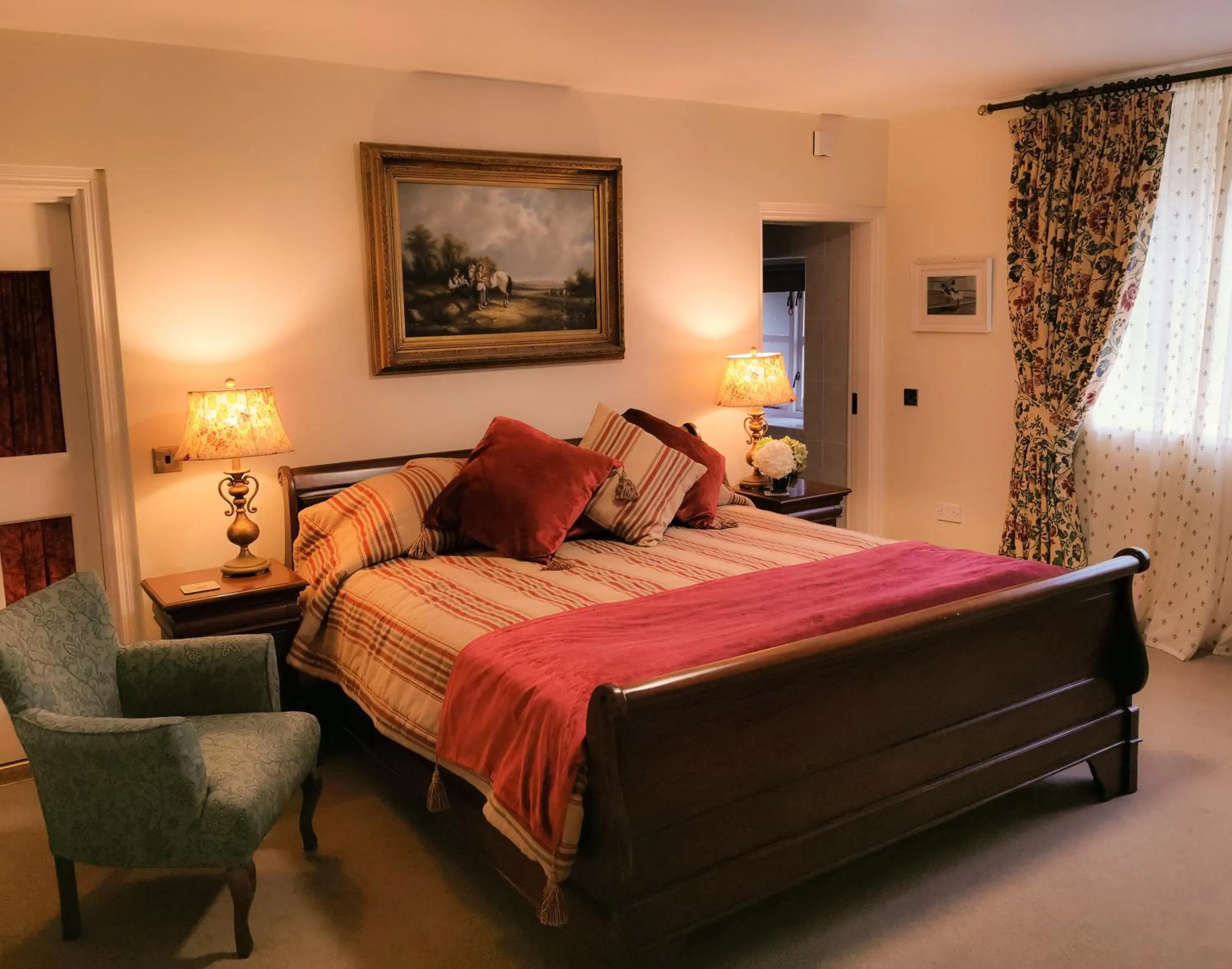 Bedroom, Bed in Kilmokea Country Manor & Gardens