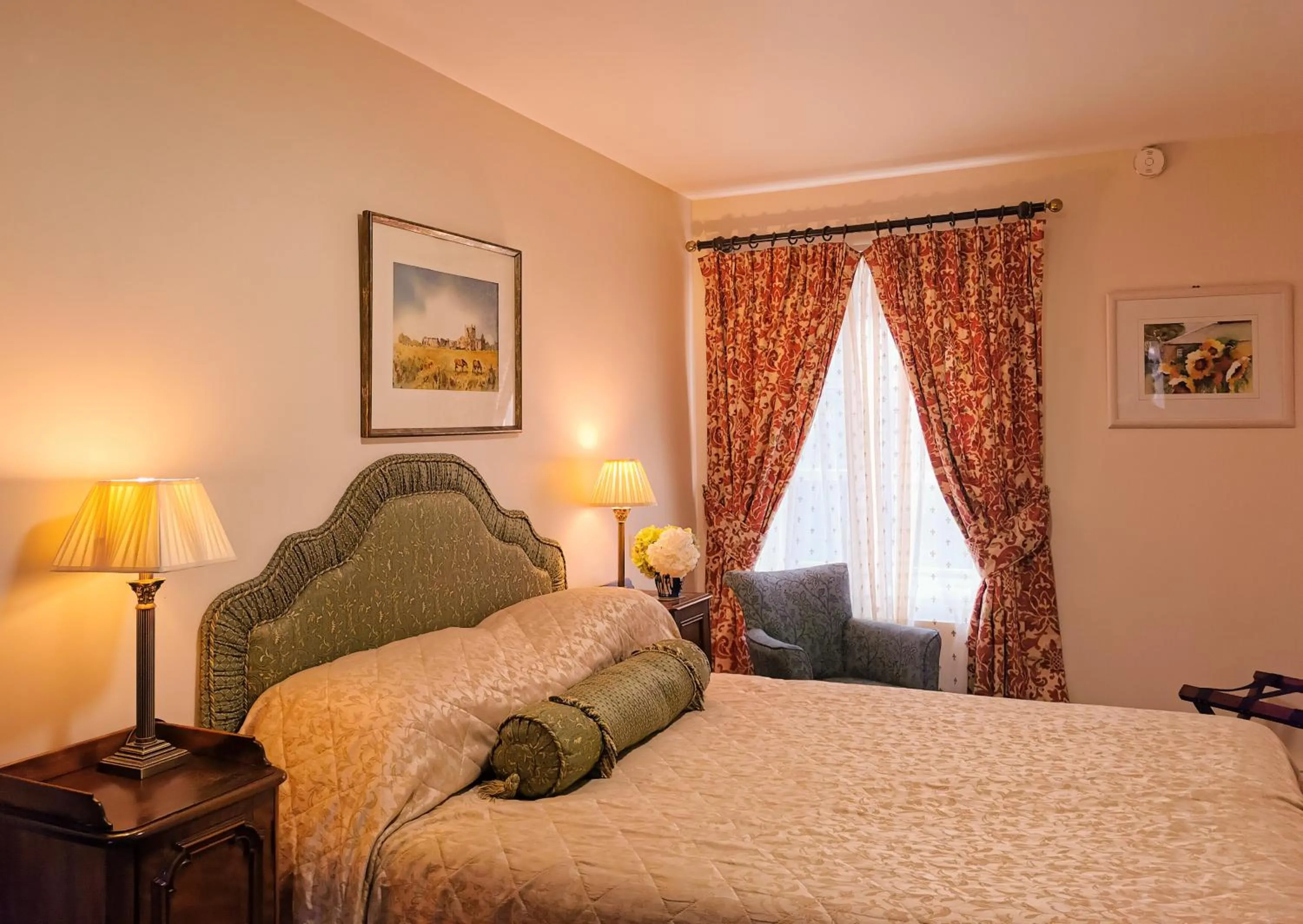 Bedroom, Bed in Kilmokea Country Manor & Gardens