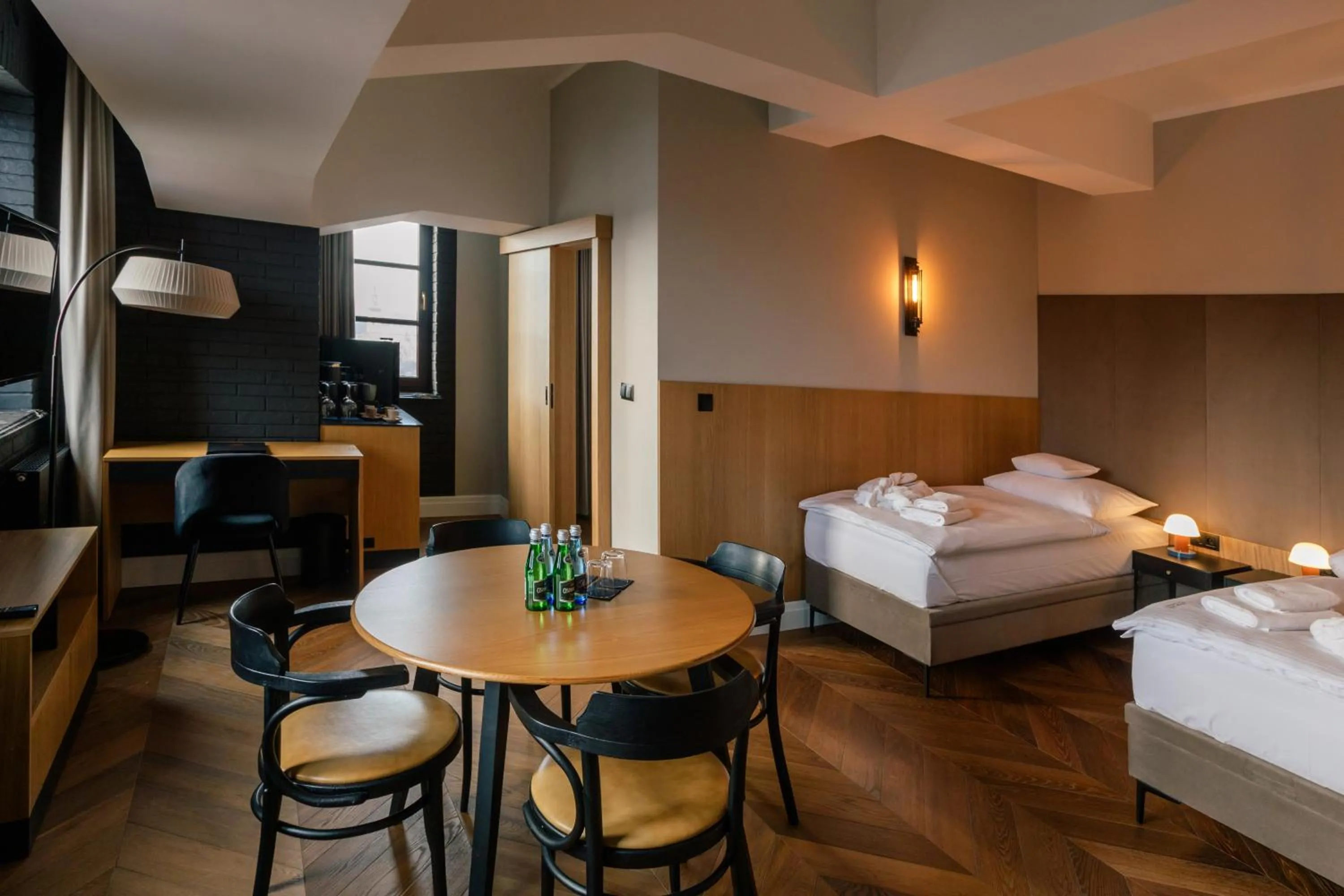 Living room, Bed in 4 Strony Apartamenty w Wodnej Wieży