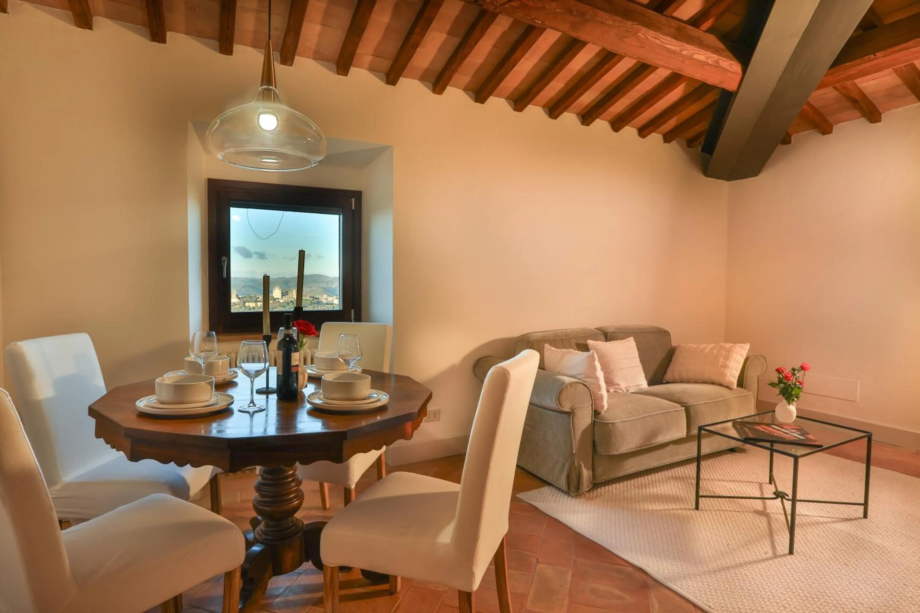 Suite with City View in Pietra Campana Italian Villa Orvieto