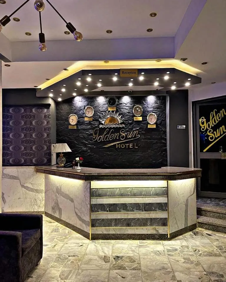 Lobby or reception in Golden Sun Hotel - Hurghada