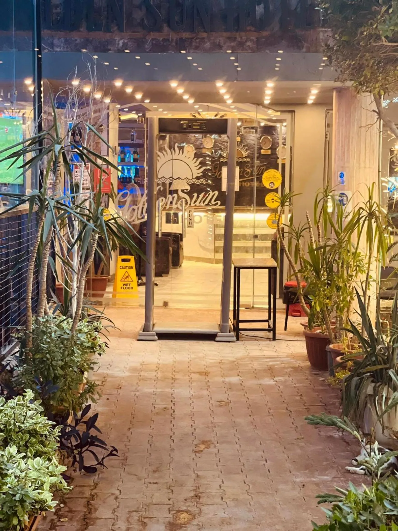 Facade/entrance in Golden Sun Hotel - Hurghada