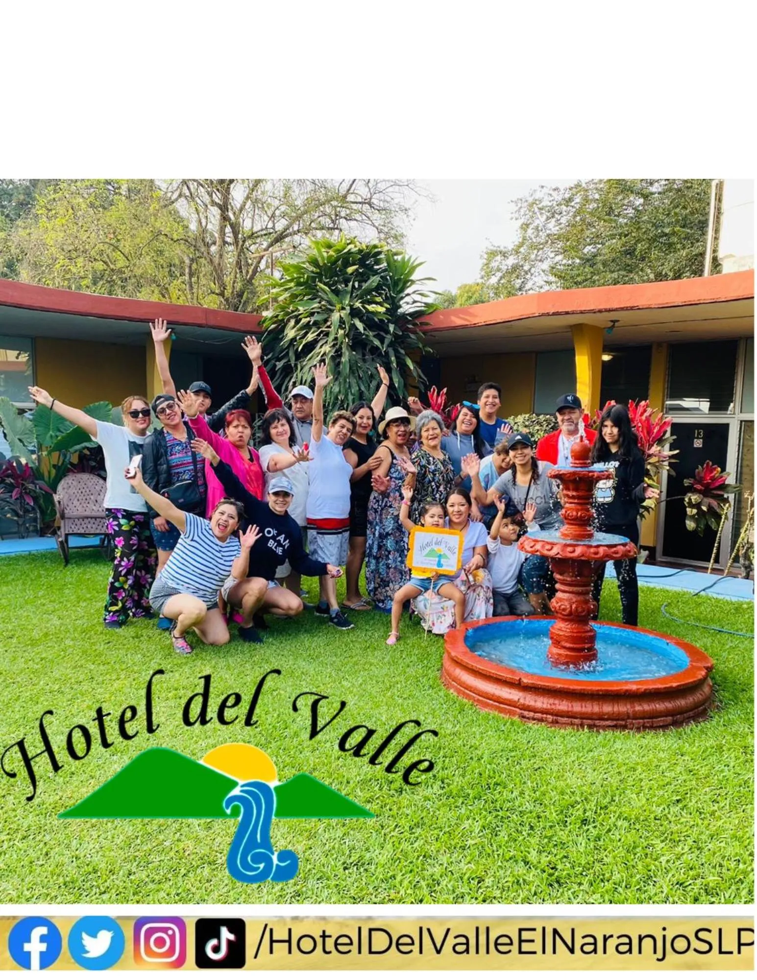 Garden view in Hotel Del Valle