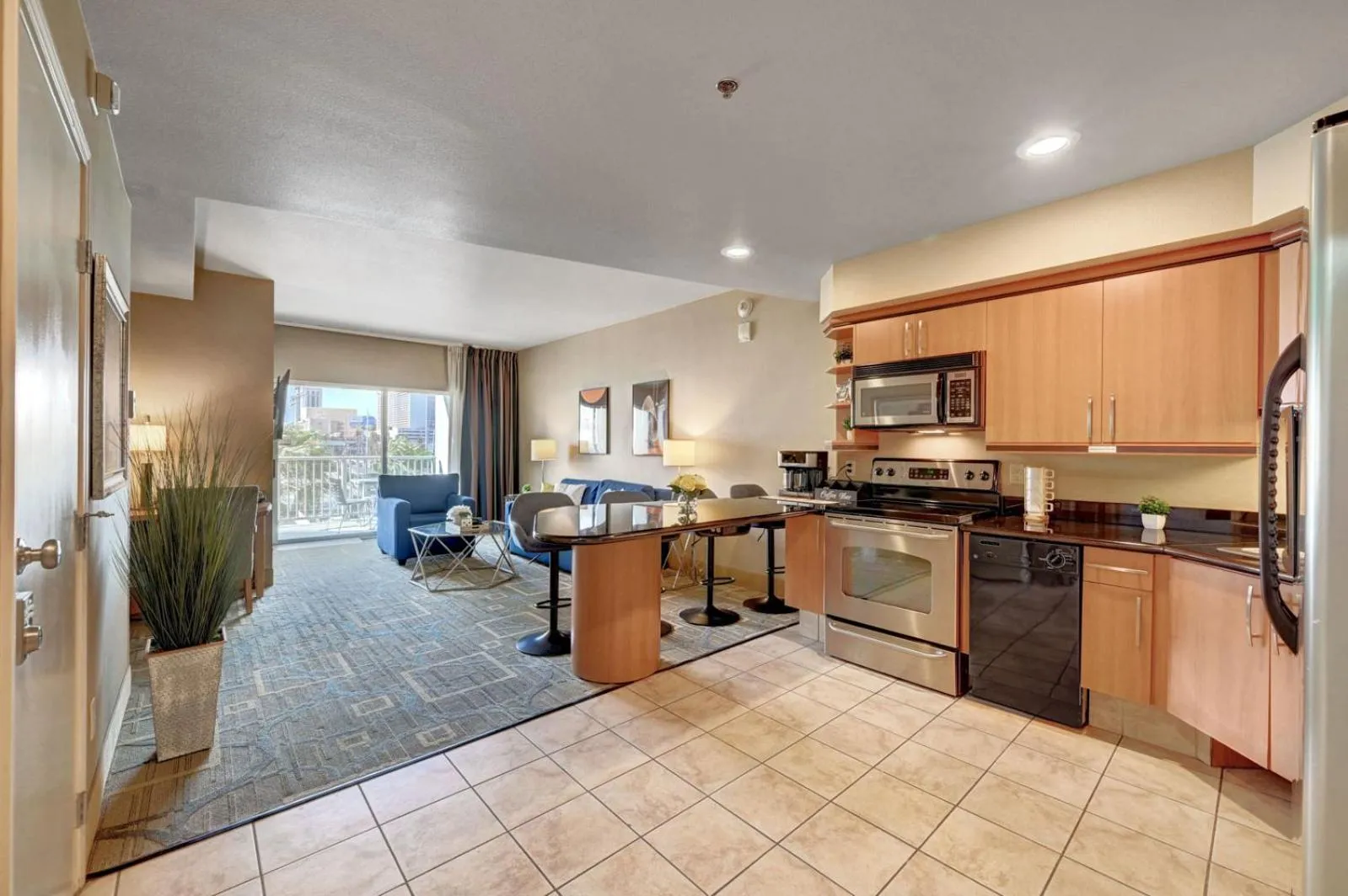 Kitchen or kitchenette in Royal Oasis Suite at Platinum Hotel-Strip Views