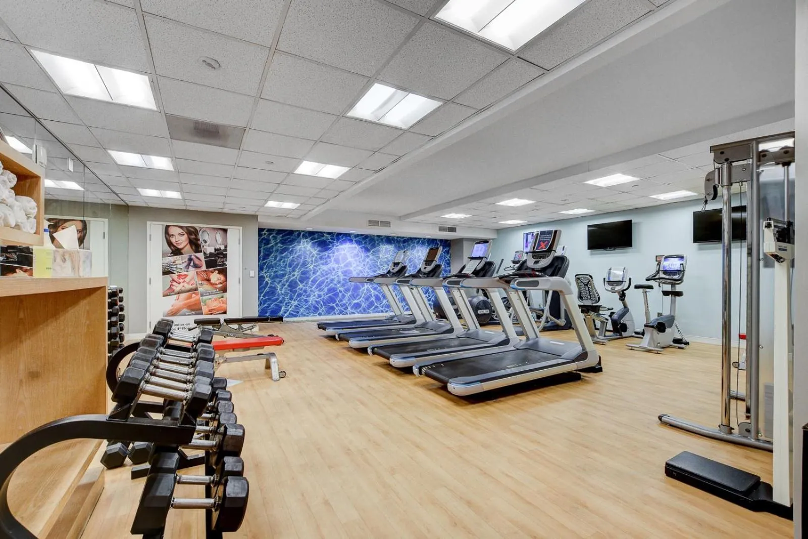 Fitness centre/facilities in Royal Oasis Suite at Platinum Hotel-Strip Views