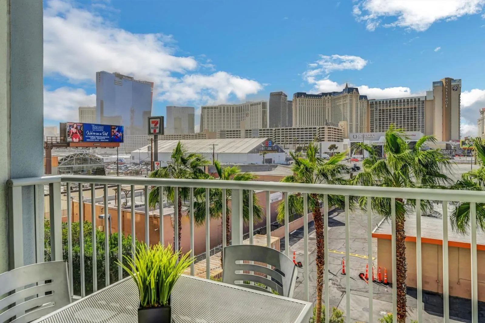 City view in Royal Oasis Suite at Platinum Hotel-Strip Views