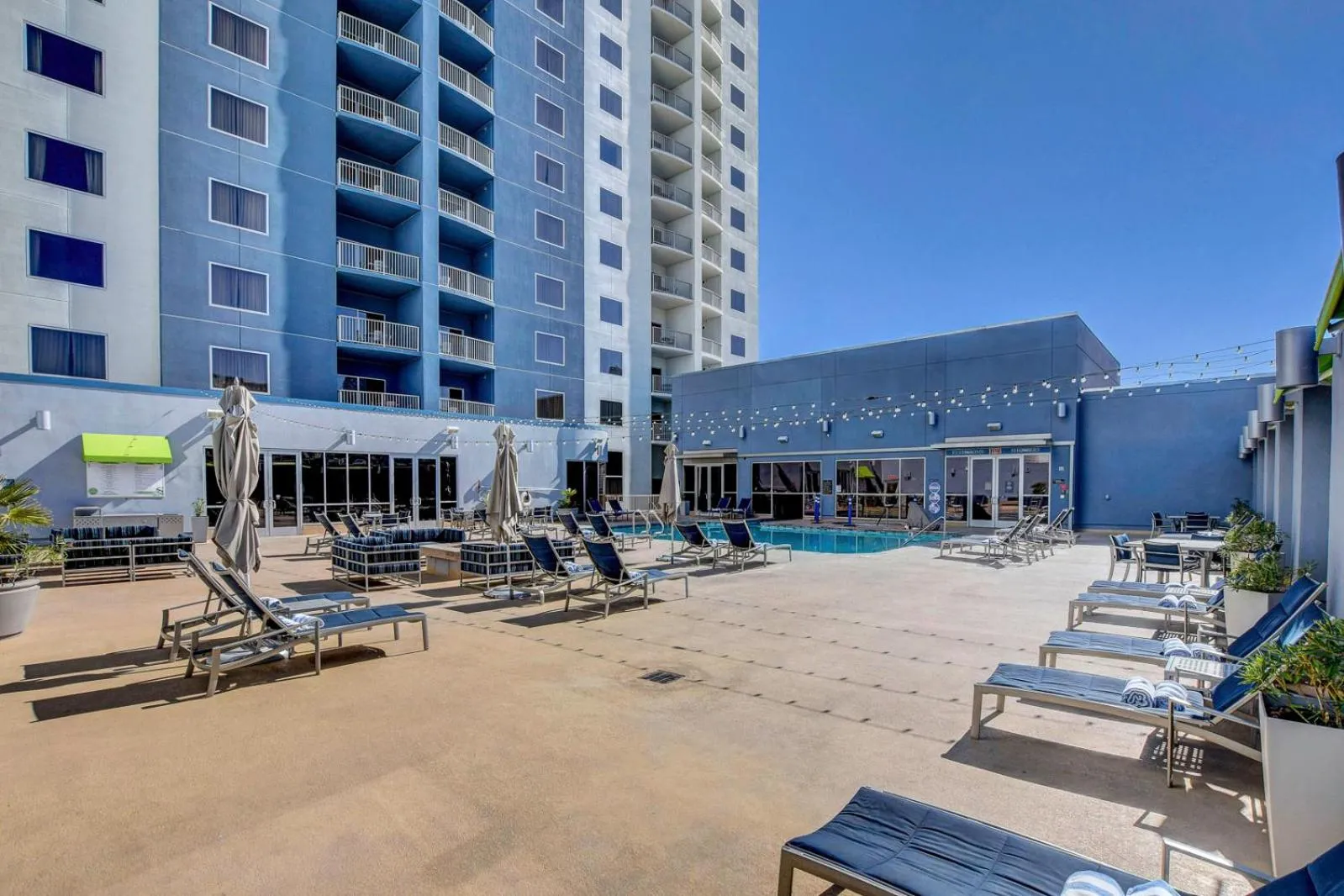 Patio in Royal Oasis Suite at Platinum Hotel-Strip Views
