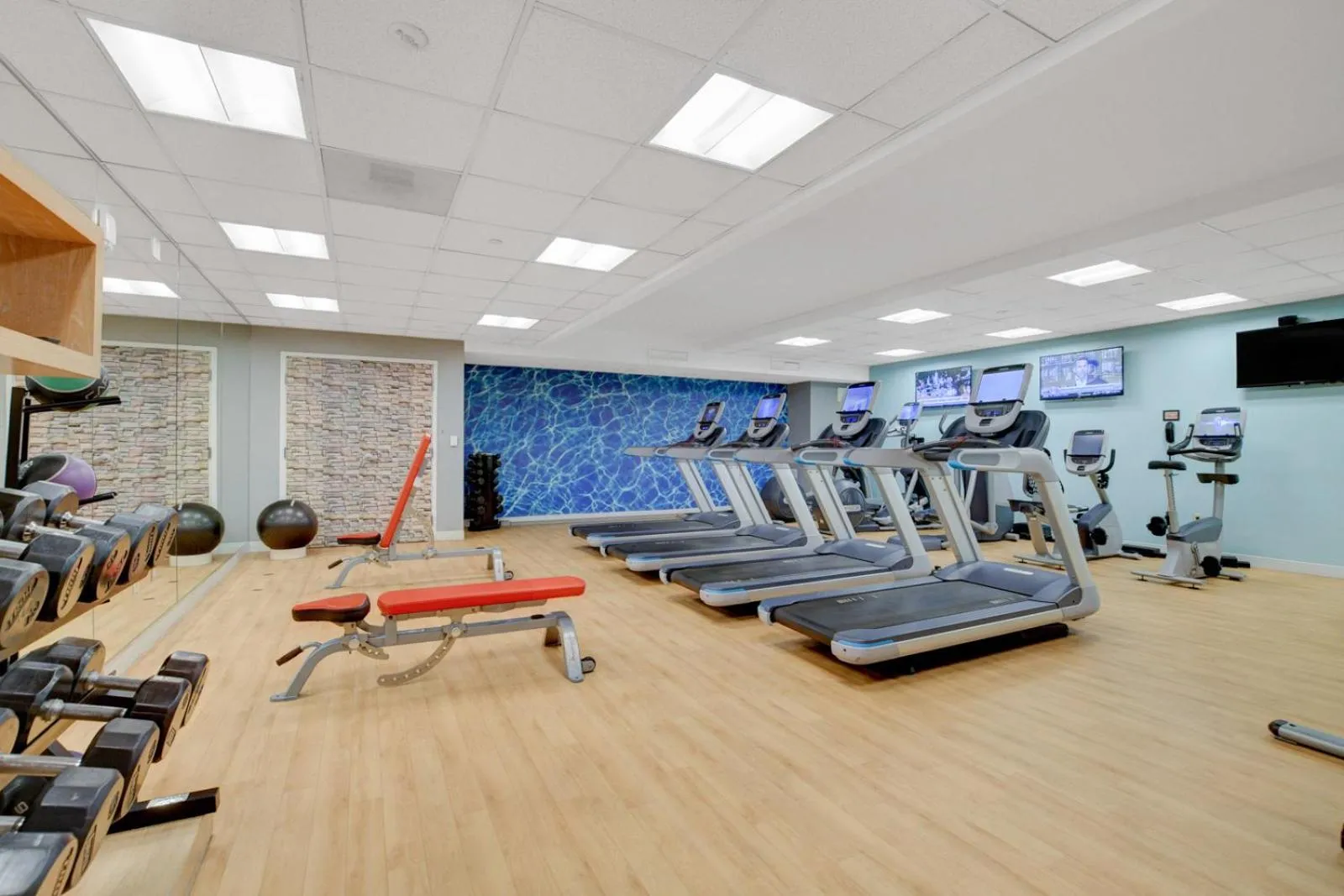 Fitness centre/facilities in Royal Oasis Suite at Platinum Hotel-Strip Views