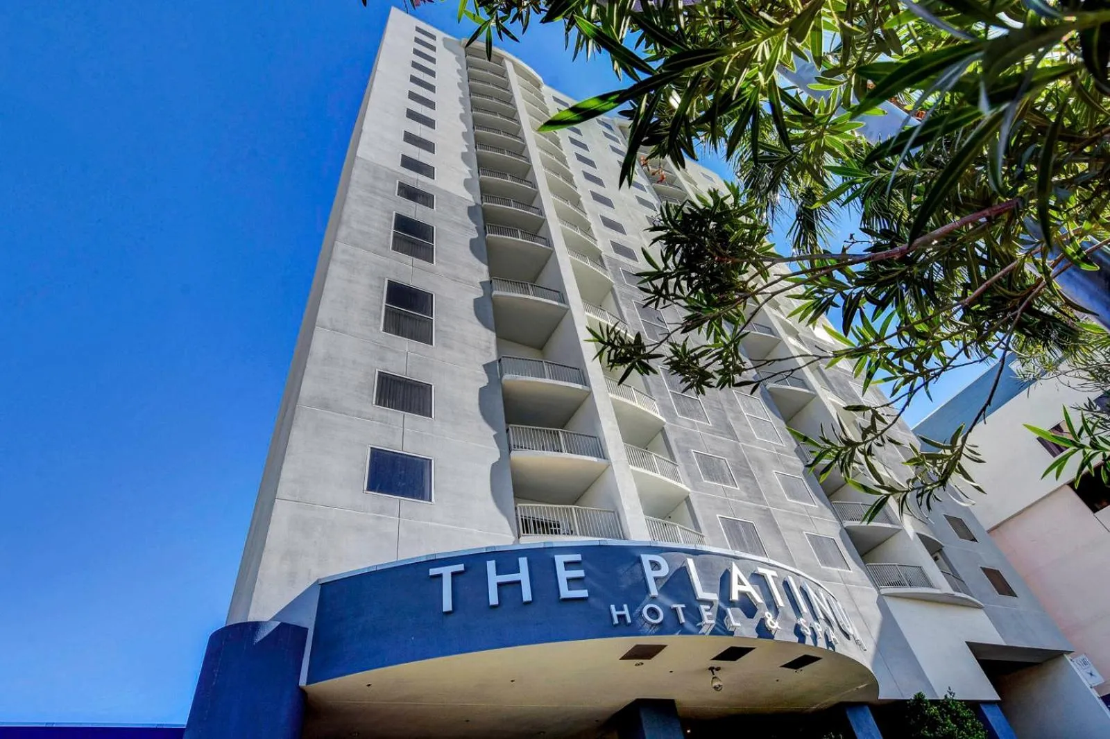 Property building in Royal Oasis Suite at Platinum Hotel-Strip Views