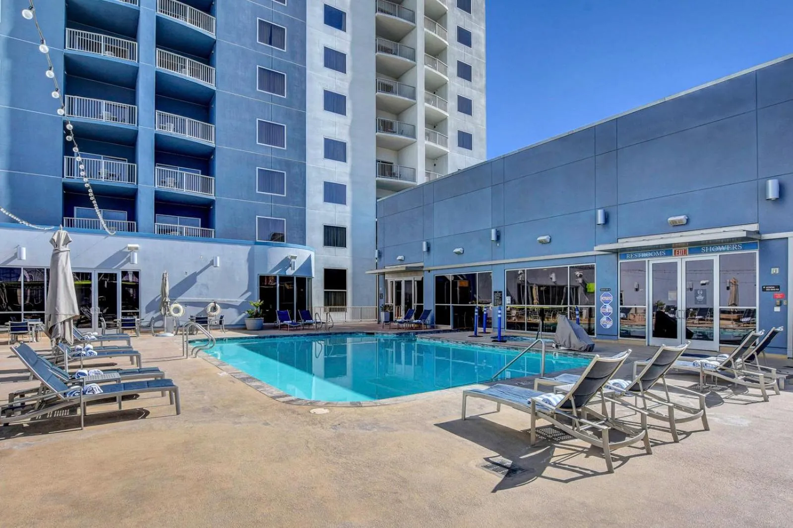 Patio in Royal Oasis Suite at Platinum Hotel-Strip Views