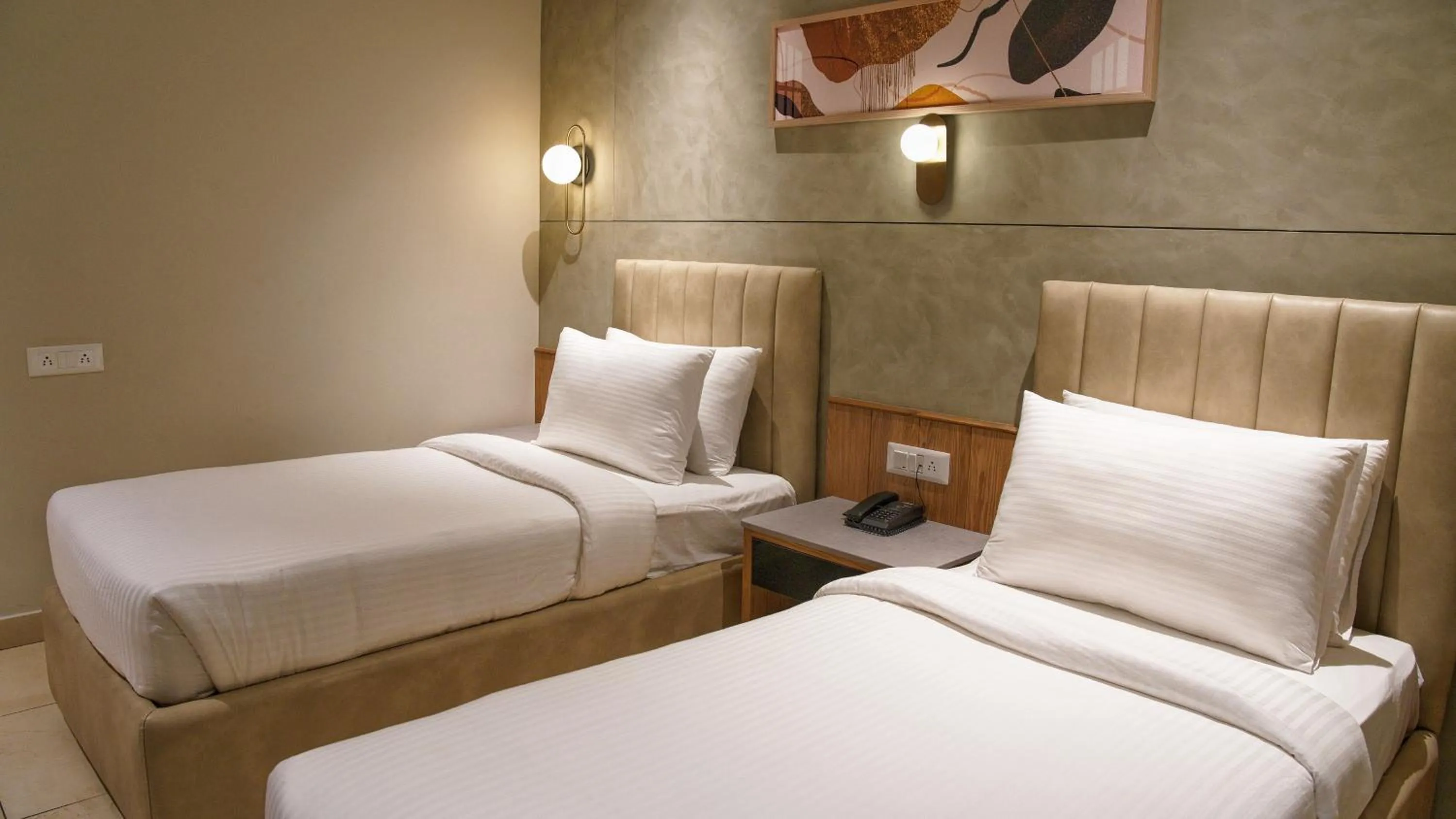 Bed in Hotel Le Opera