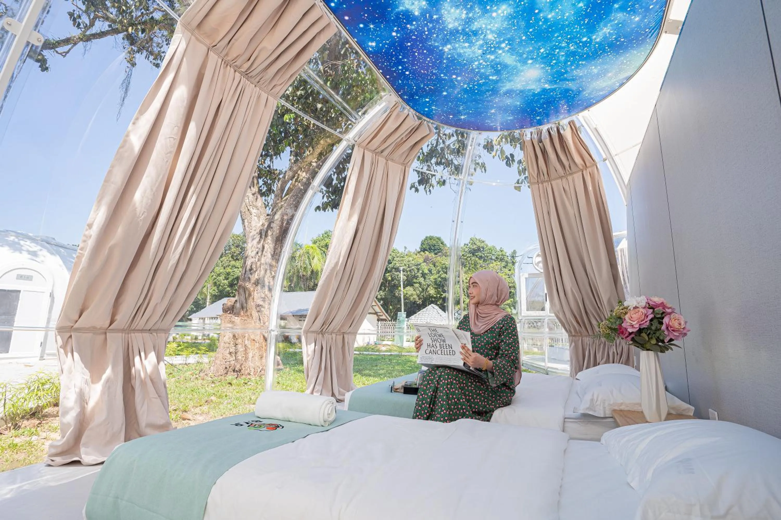 Bed in BIDONG VIEW RESORT