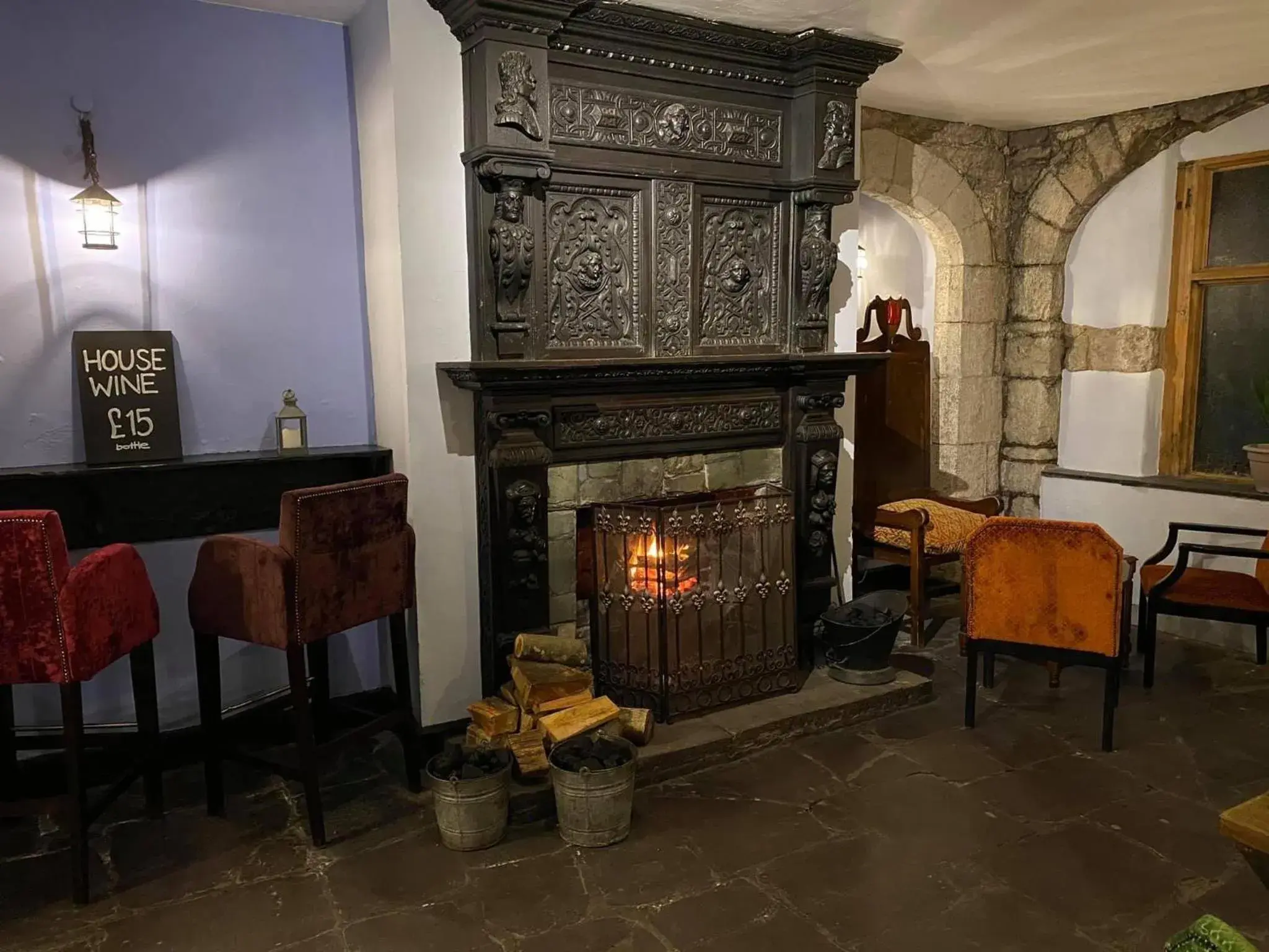 Lounge or bar in Ruthin Castle Hotel and Spa Lounge or bar in Ruthin Castle Hotel and Spa