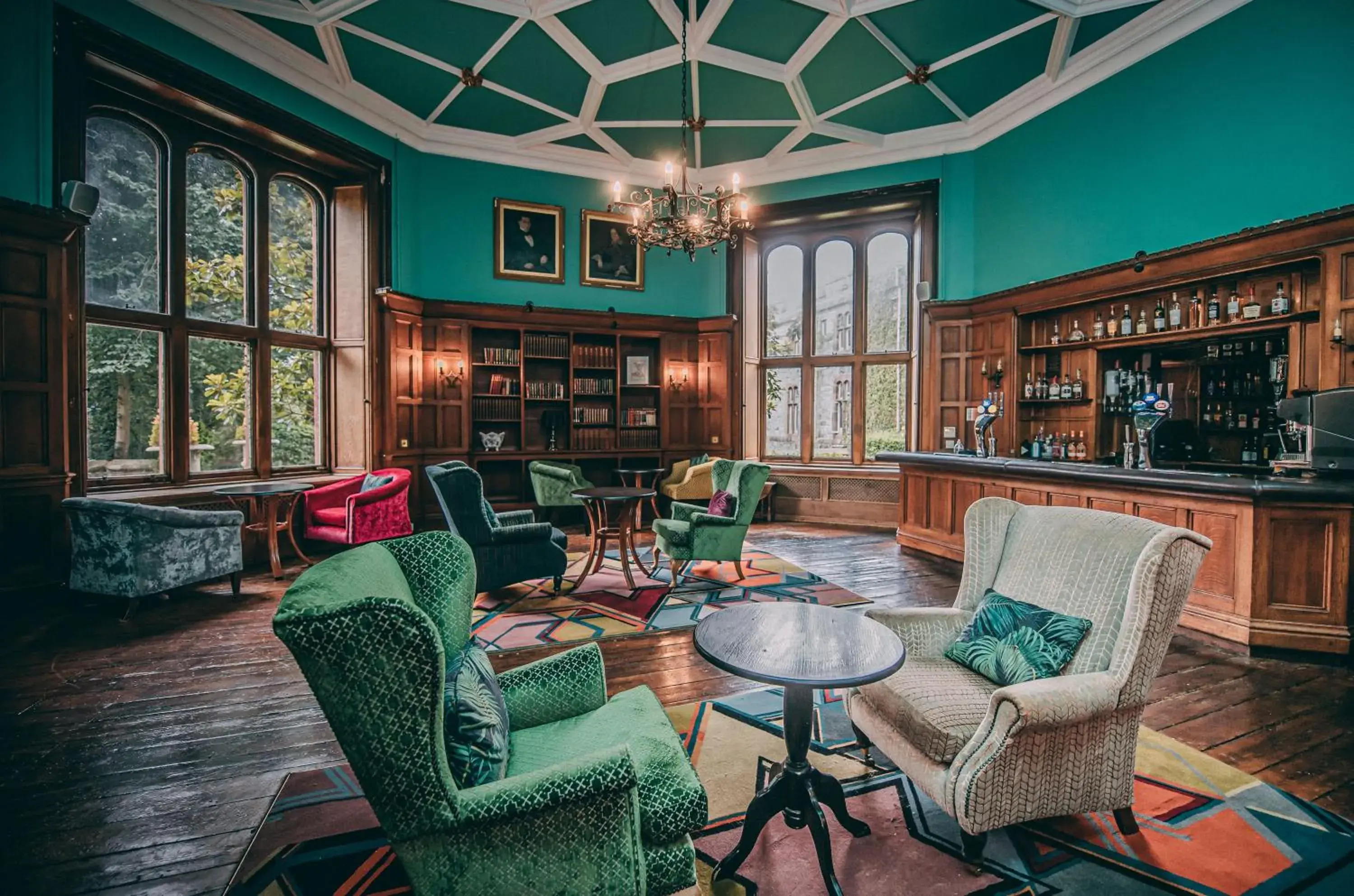 Lounge or bar in Ruthin Castle Hotel and Spa Lounge or bar in Ruthin Castle Hotel and Spa