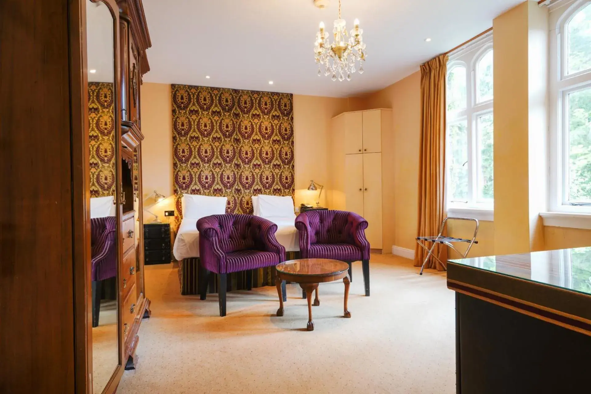Bedroom in Ruthin Castle Hotel and Spa Bedroom in Ruthin Castle Hotel and Spa