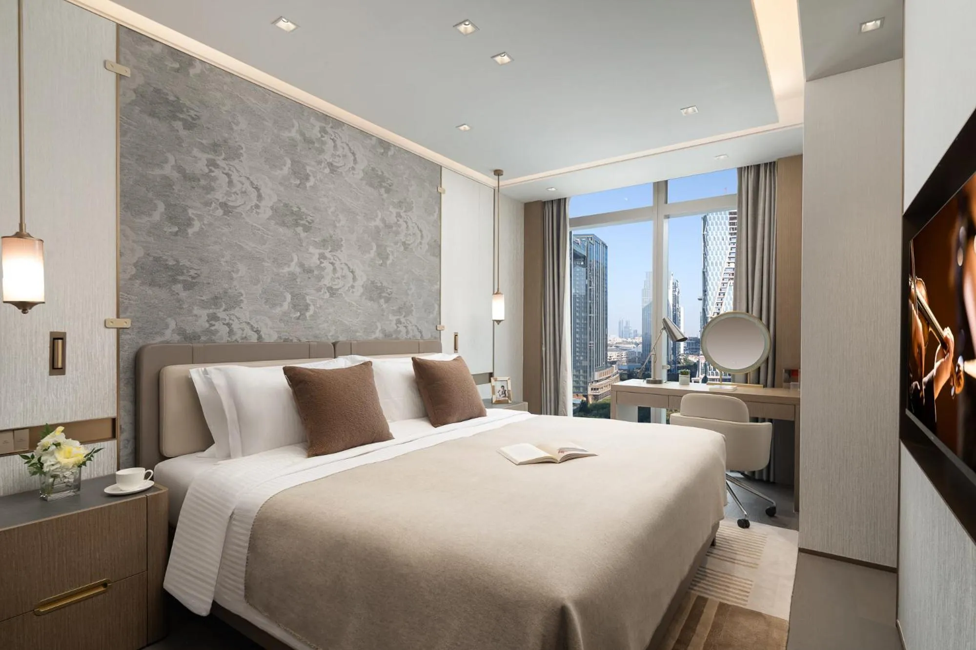 Bedroom, Bed in Ascott Pazhou Guangzhou