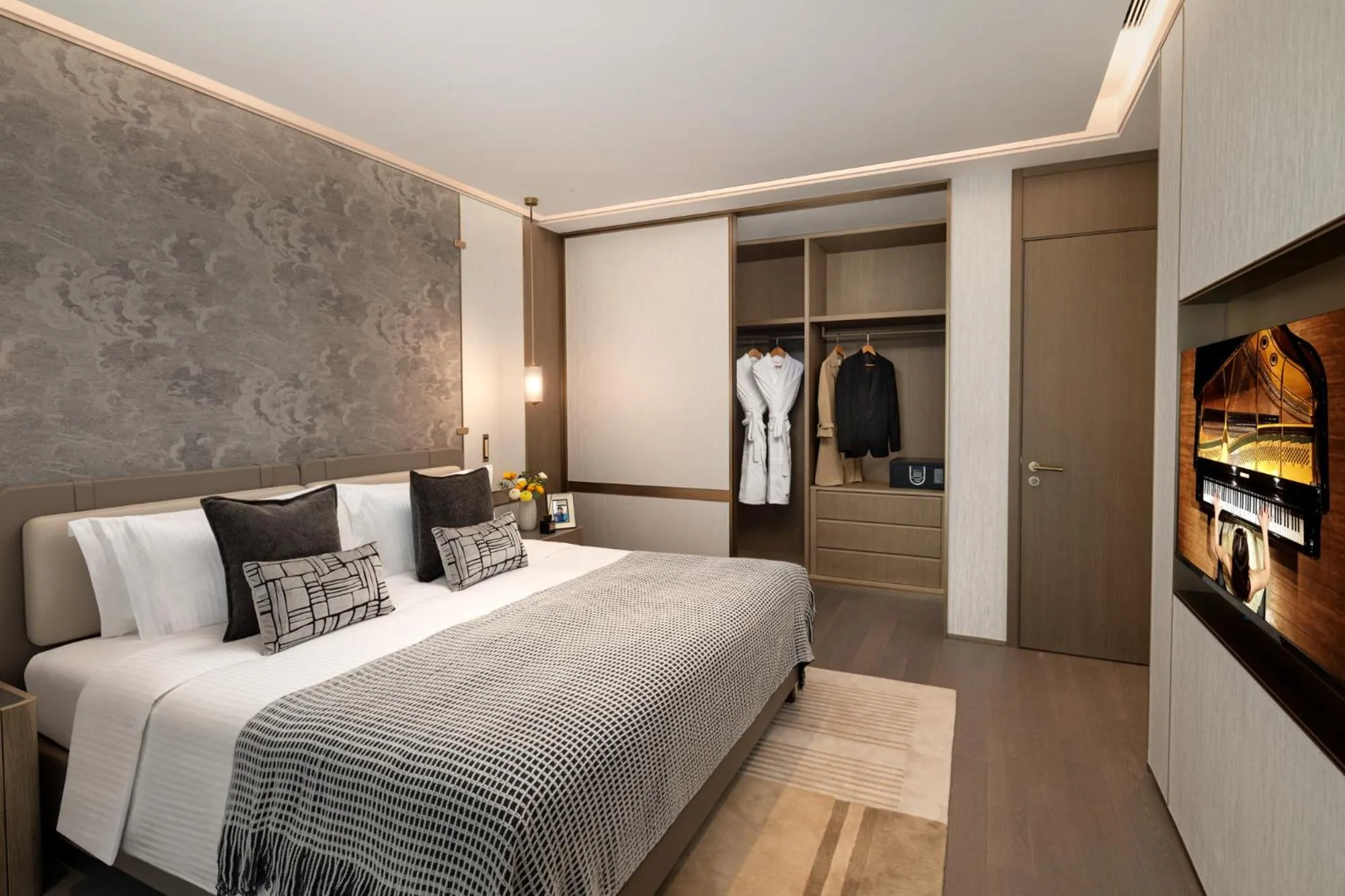 Bedroom, Bed in Ascott Pazhou Guangzhou