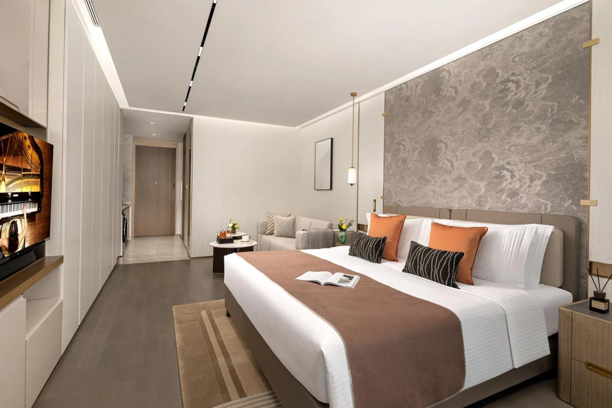 Bedroom, Bed in Ascott Pazhou Guangzhou