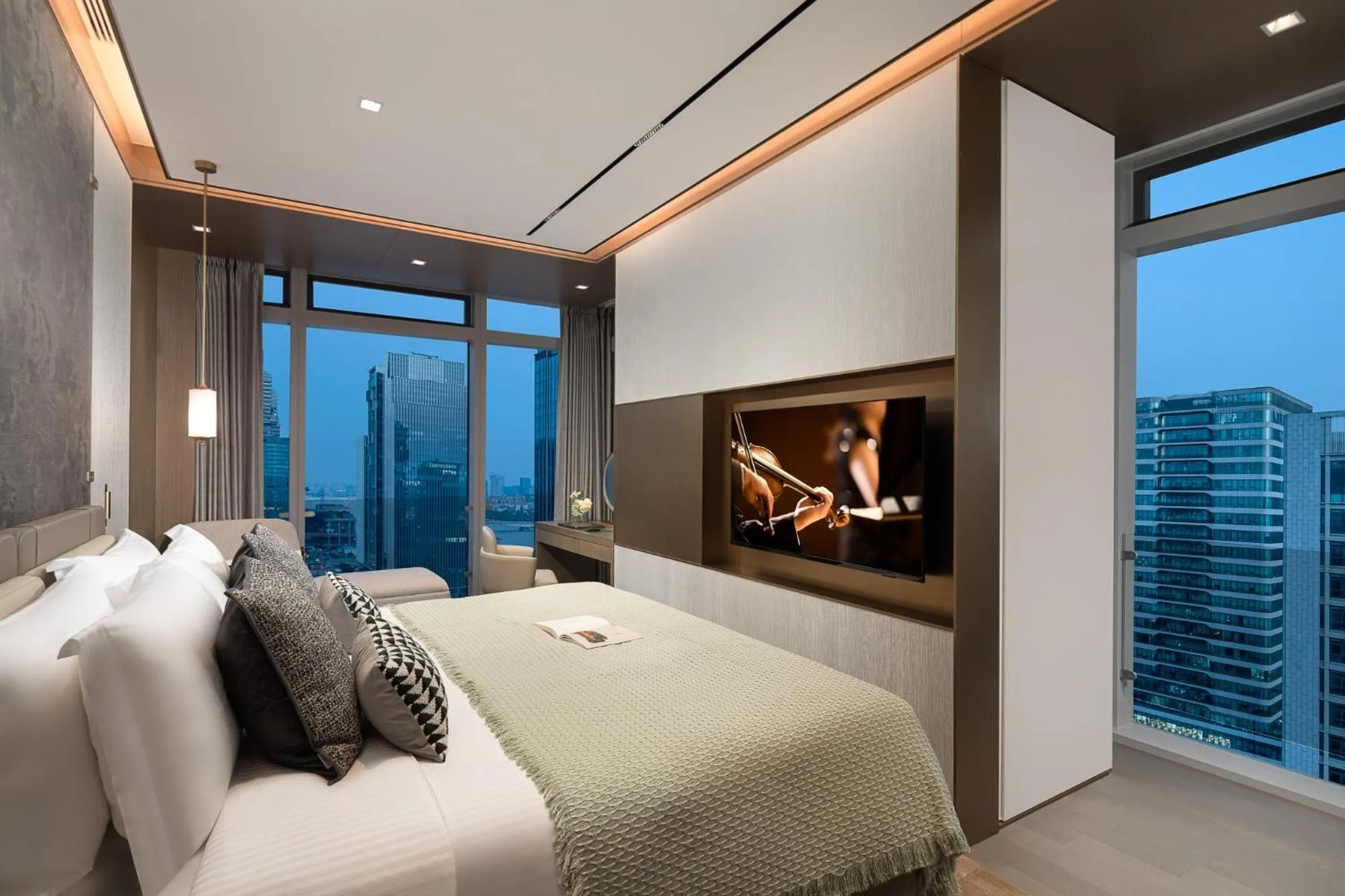 Bedroom, Bed in Ascott Pazhou Guangzhou