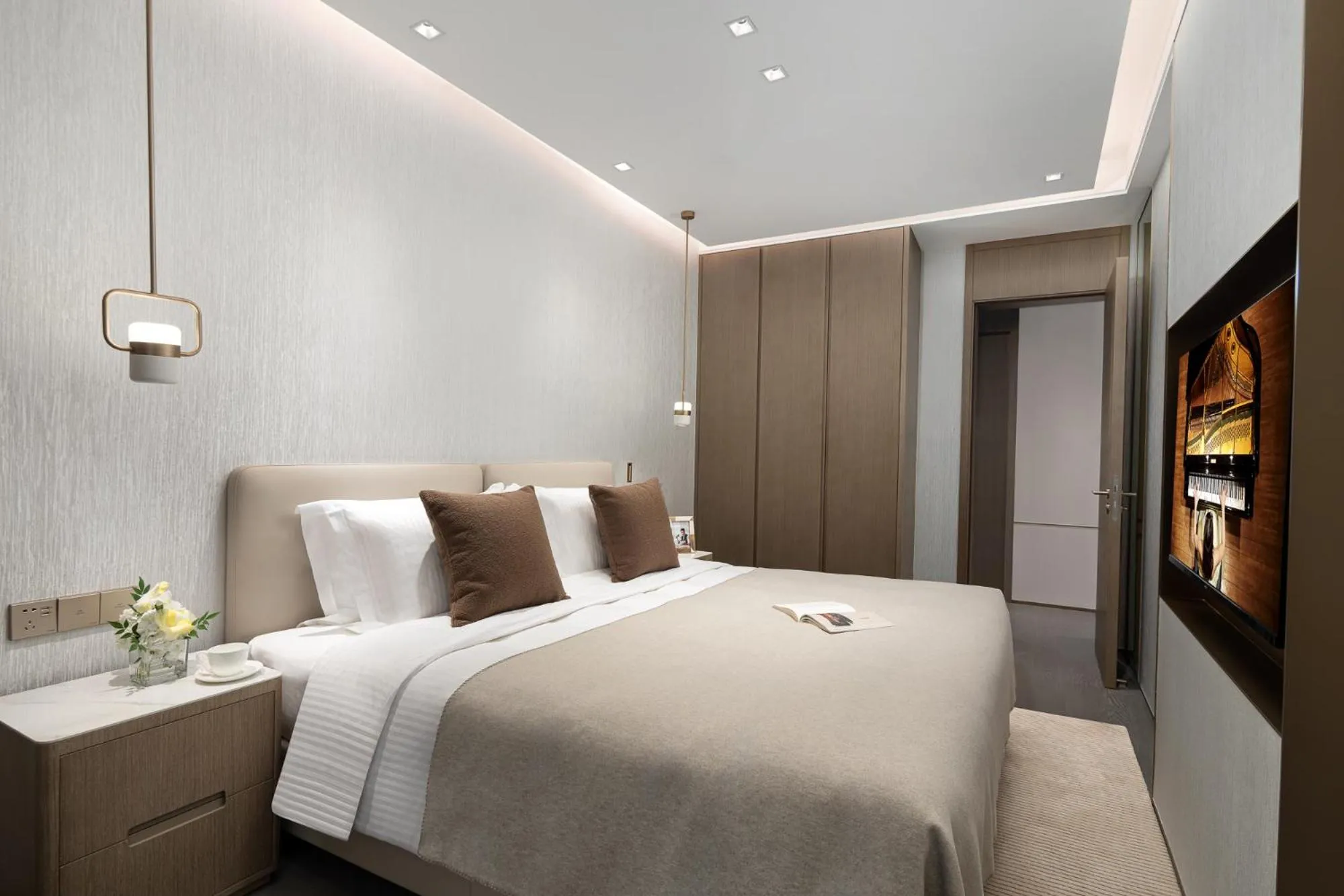 Bedroom, Bed in Ascott Pazhou Guangzhou