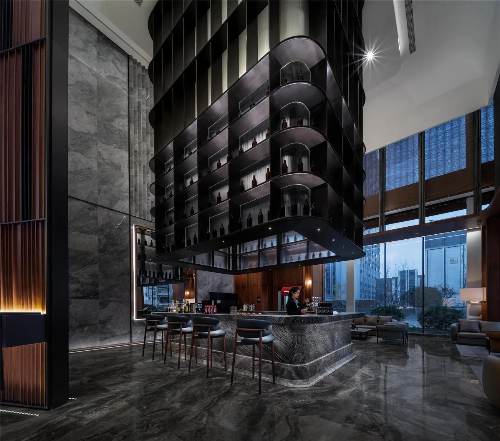 Lounge or bar in Intercity Wuhan CADE Optics Valley