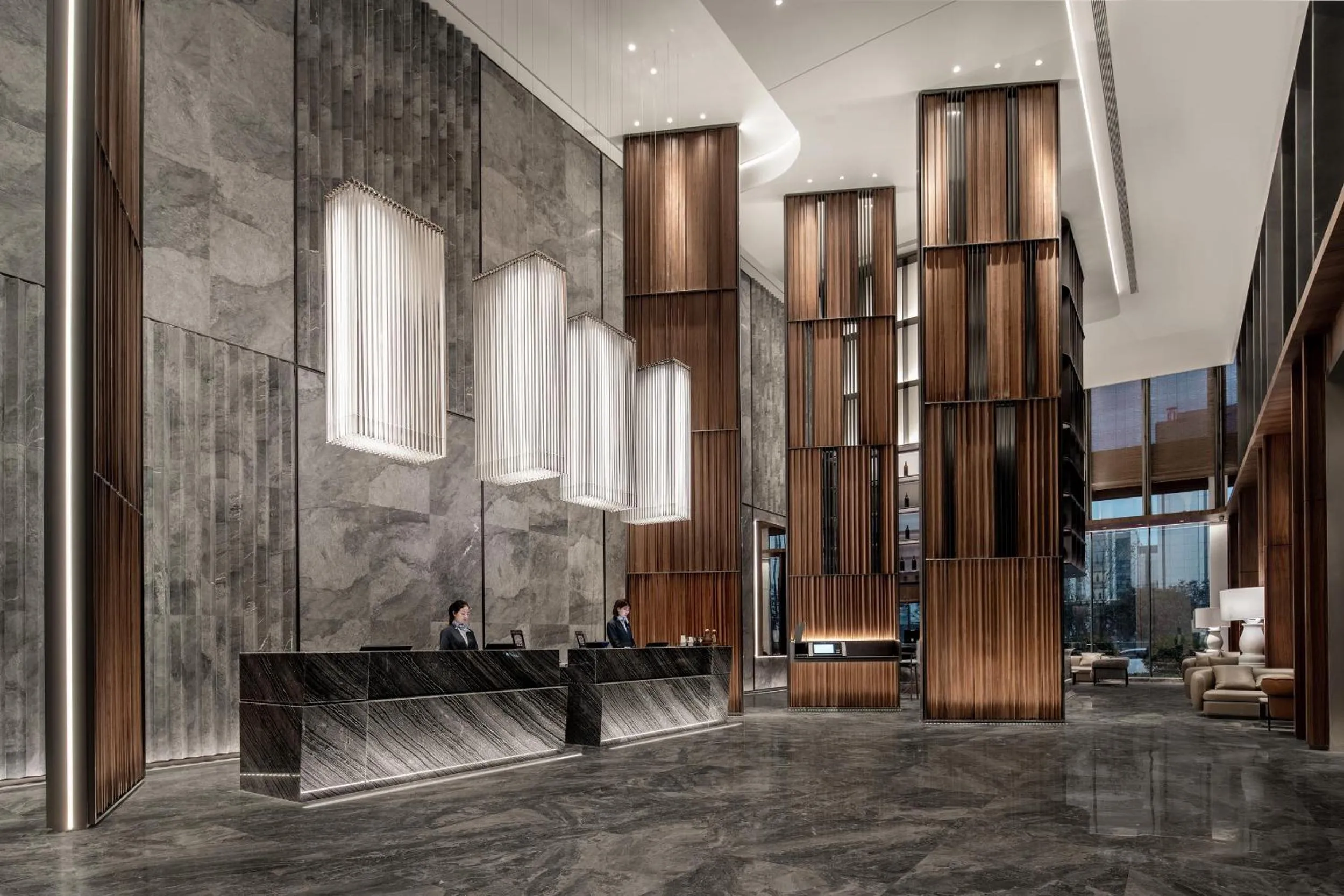 Lobby or reception in Intercity Wuhan CADE Optics Valley