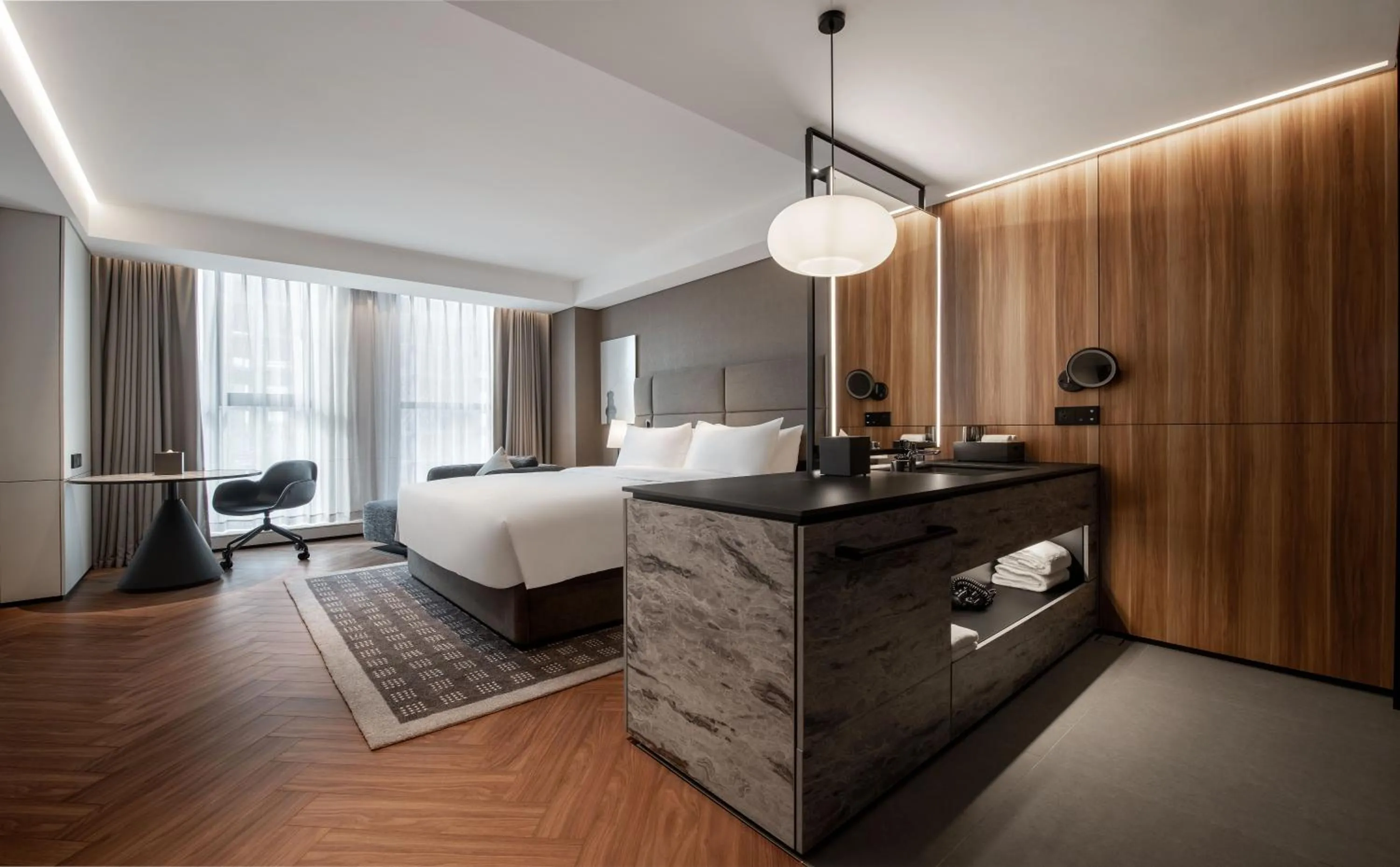 Photo of the whole room in Intercity Wuhan CADE Optics Valley