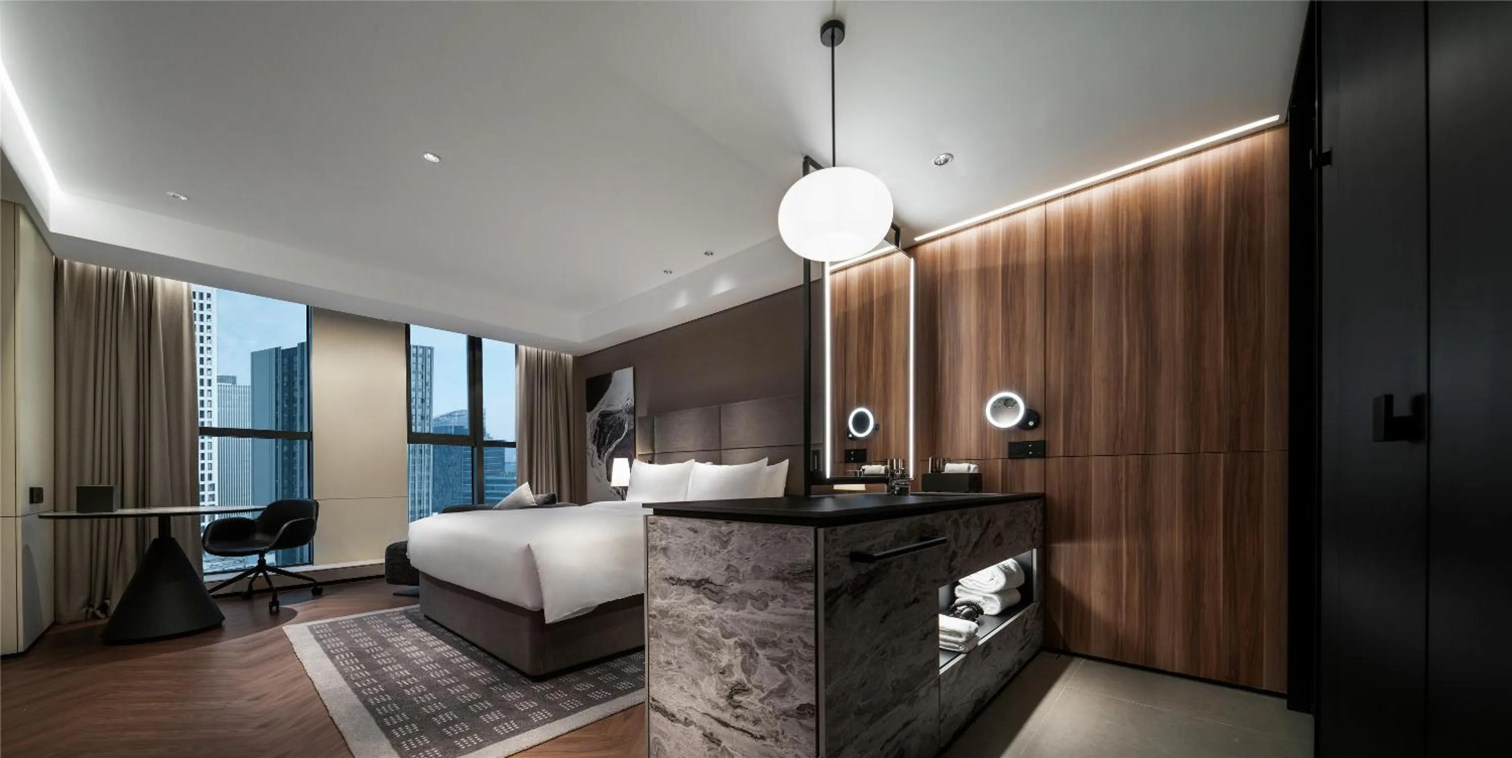 Photo of the whole room in Intercity Wuhan CADE Optics Valley