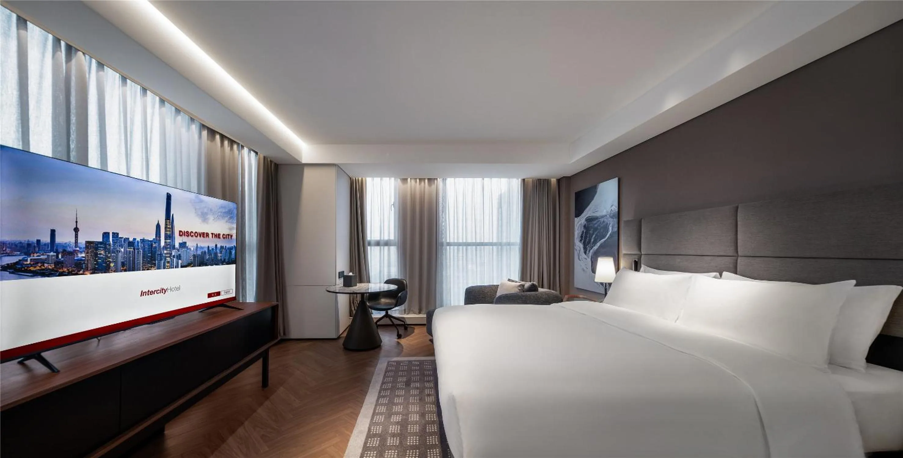 Photo of the whole room in Intercity Wuhan CADE Optics Valley