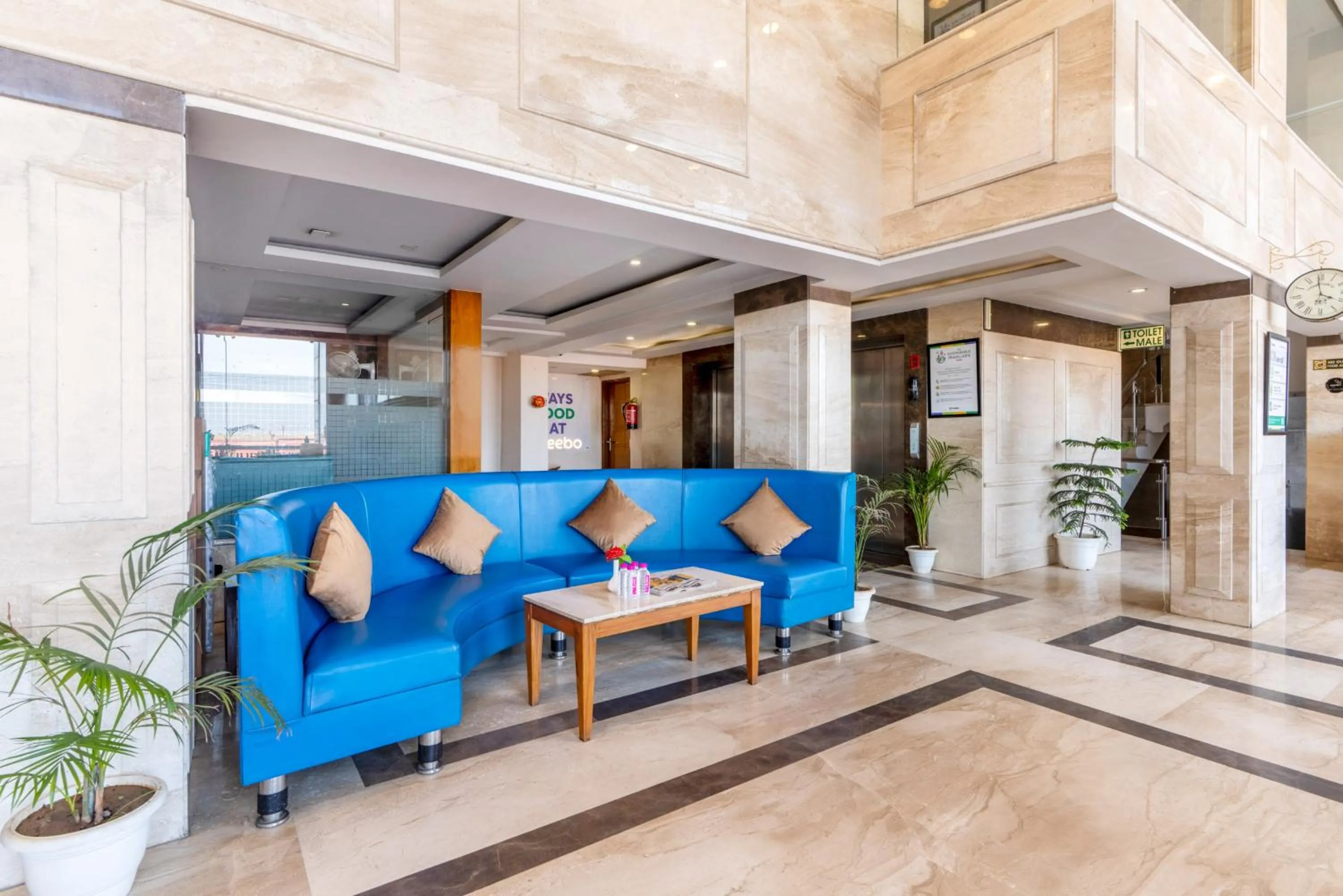 Seating area in Treebo Premium Vinnie - Near Airport