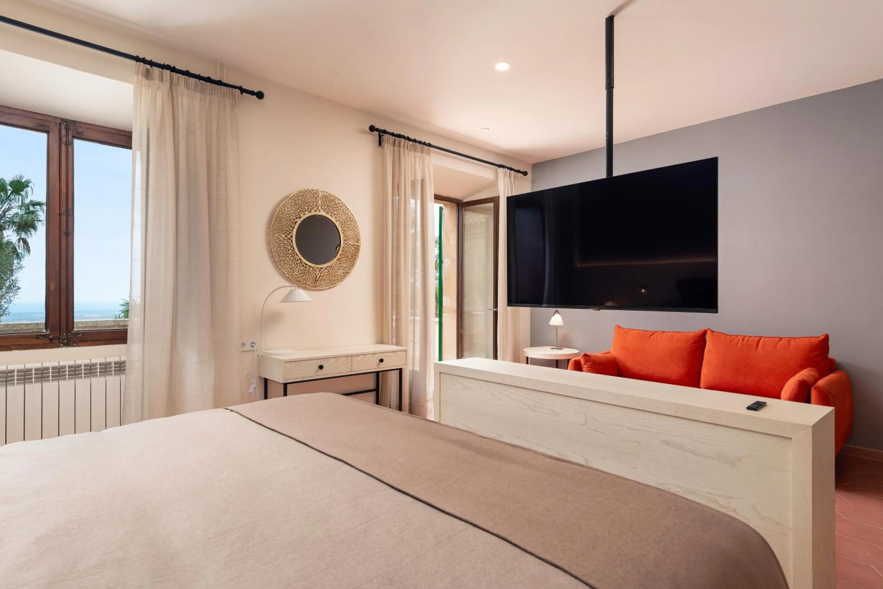 Bedroom, Bed in Santuari de Cura