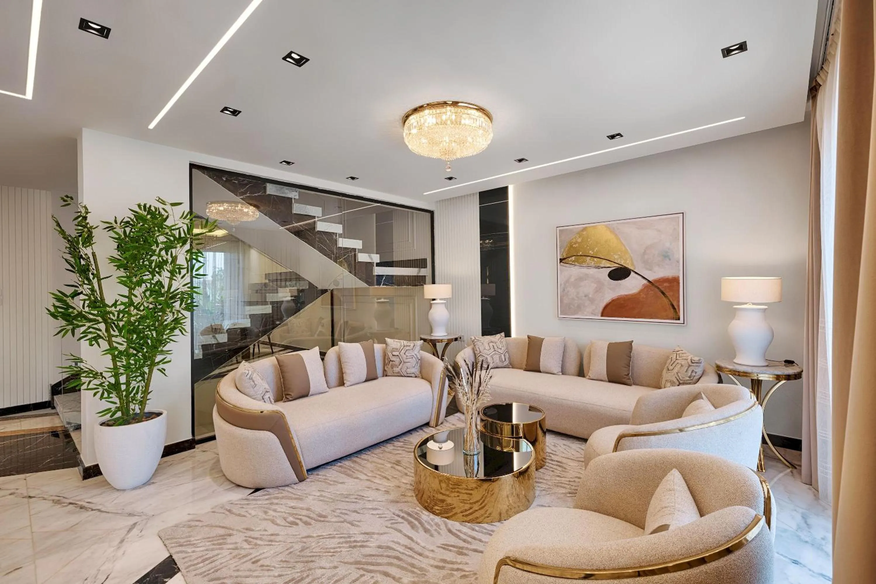 Living room in VESTA - Cairo Festival City Residence