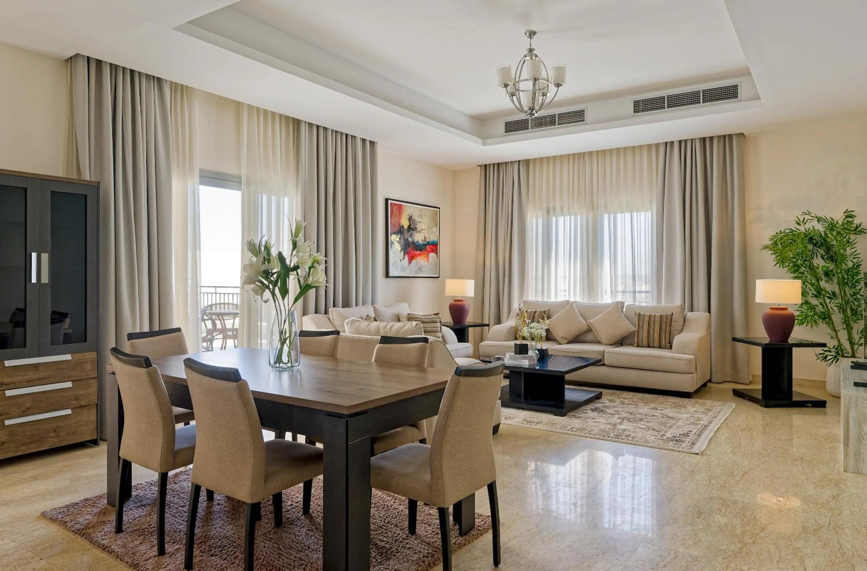 Seating area in VESTA - Cairo Festival City Residence