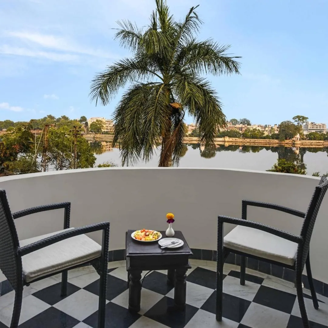 Balcony/Terrace in Swaroop Vilas - Lake Facing Boutique Hotel