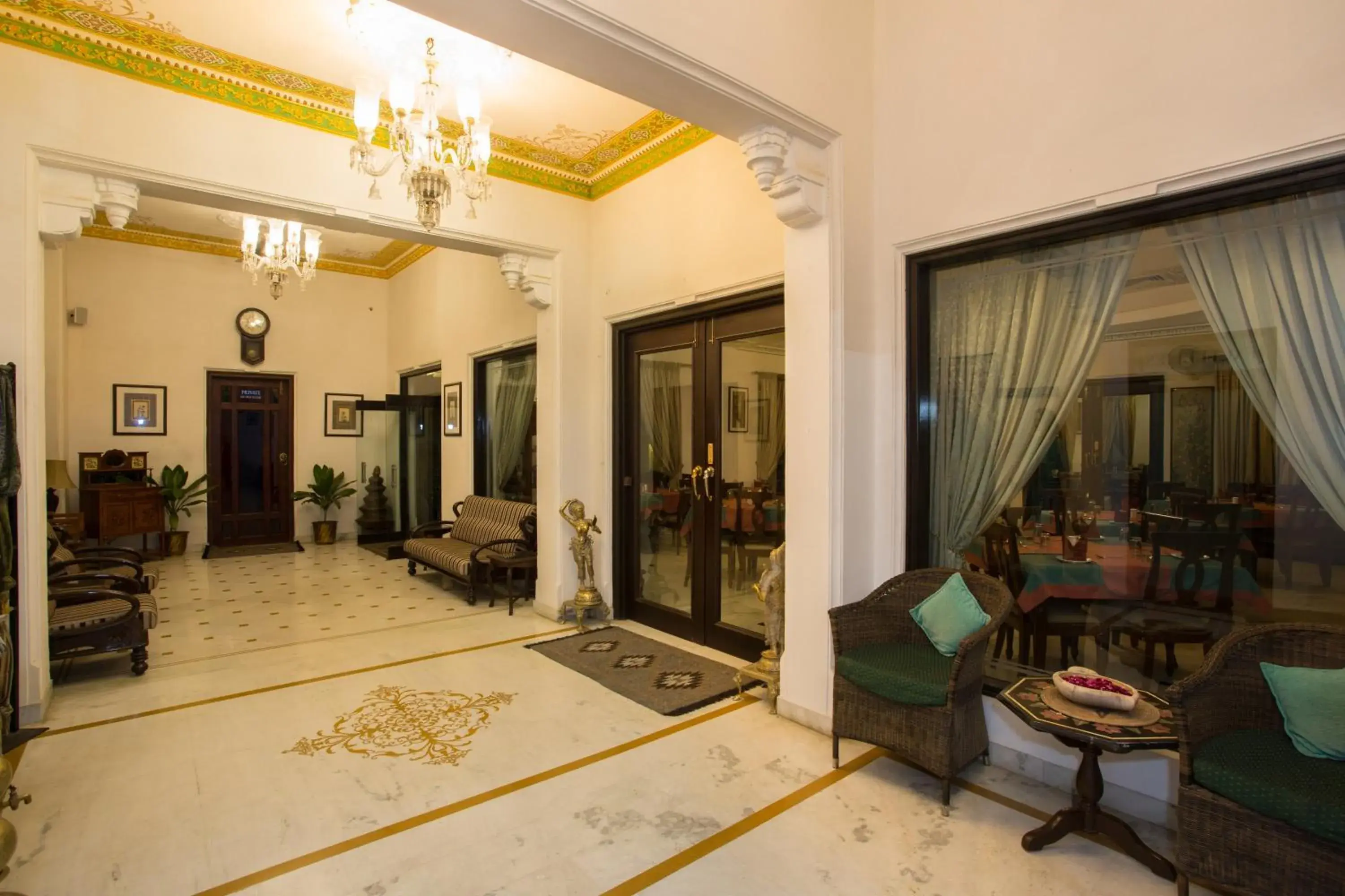 Lobby or reception in Swaroop Vilas - Lake Facing Boutique Hotel Lobby or reception in Swaroop Vilas - Lake Facing Boutique Hotel