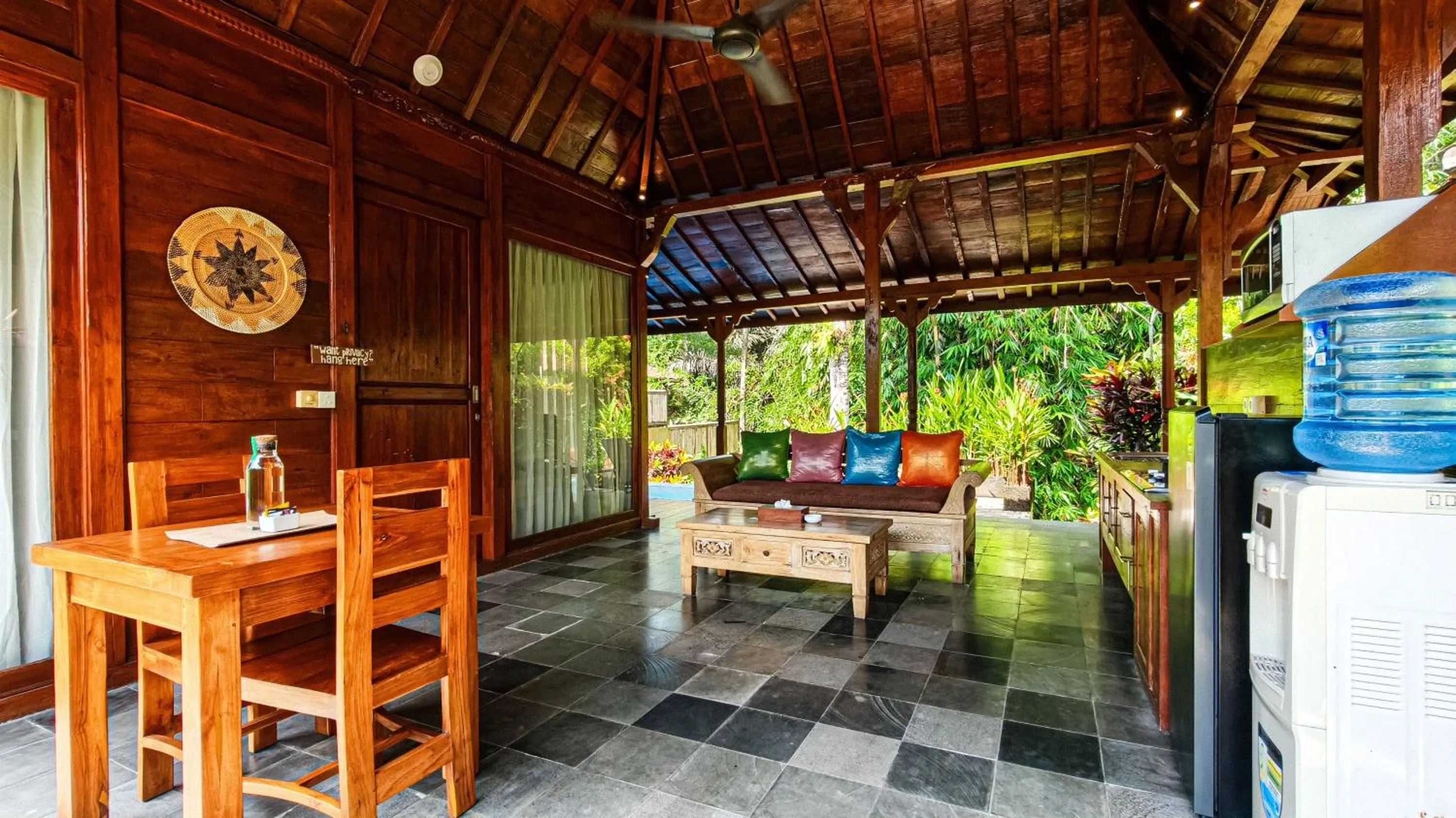 Living room in Ubud Heaven Sayan