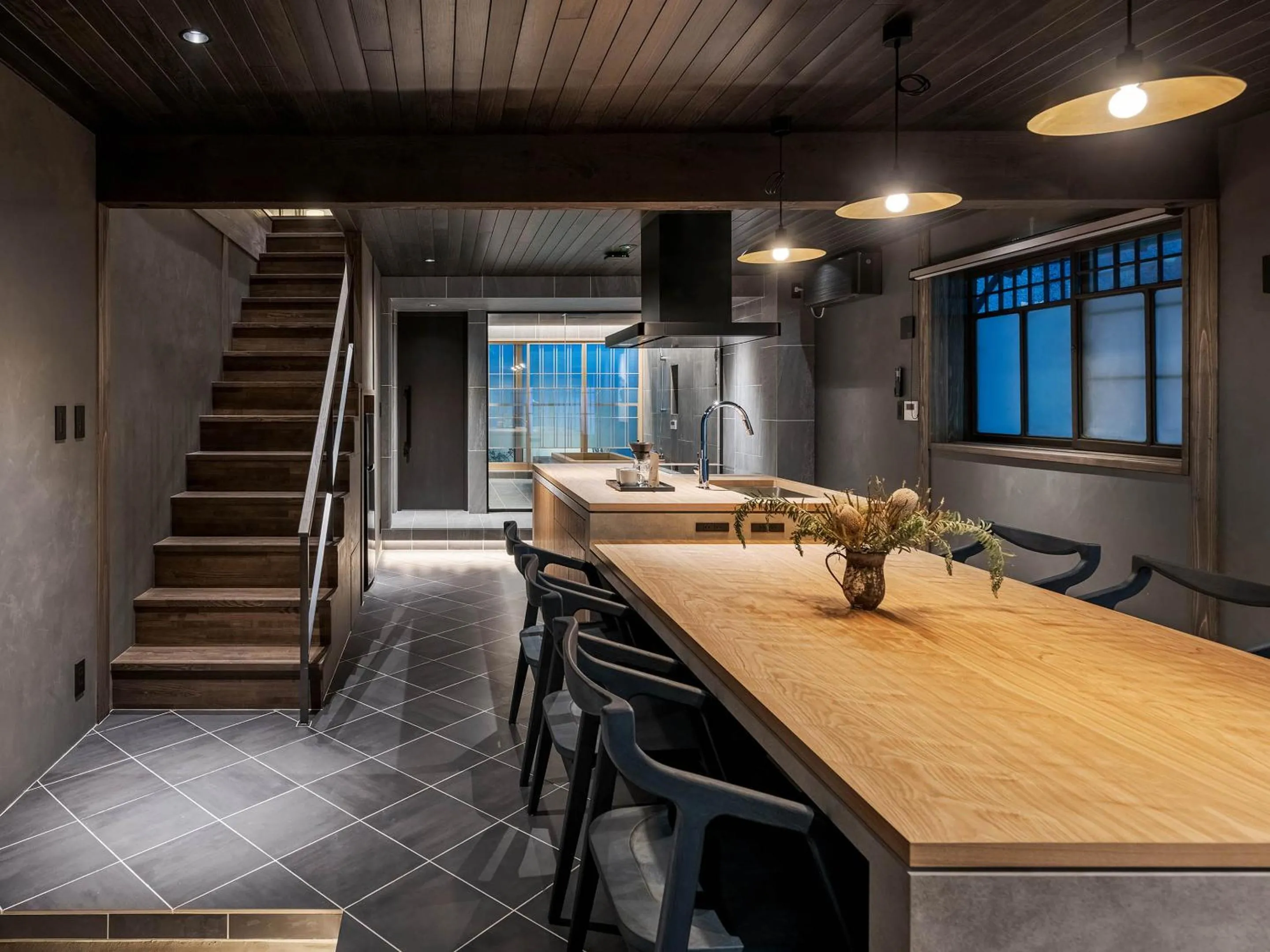 Dining area in Hotori Machiya House