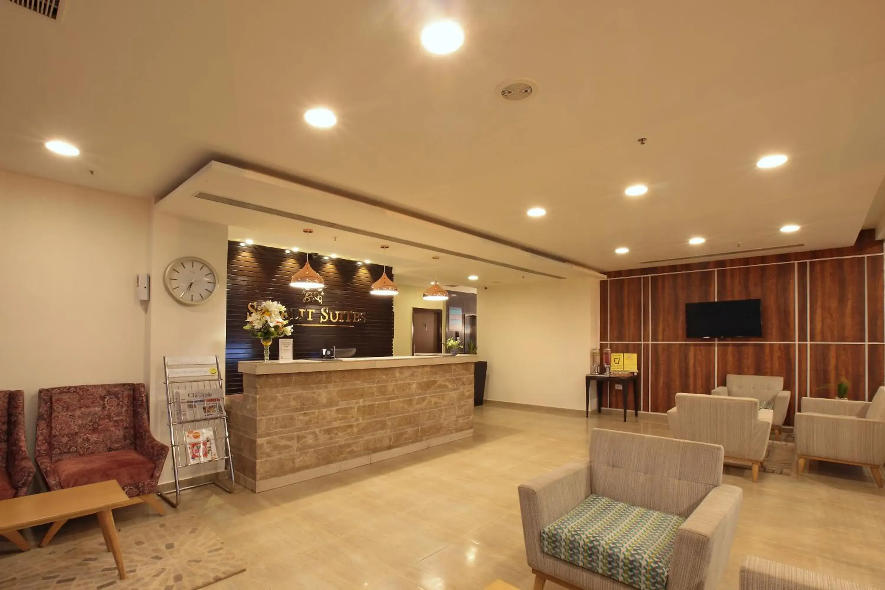 Lobby or reception in Starlit Suites Bangalore Lobby or reception in Starlit Suites Bangalore