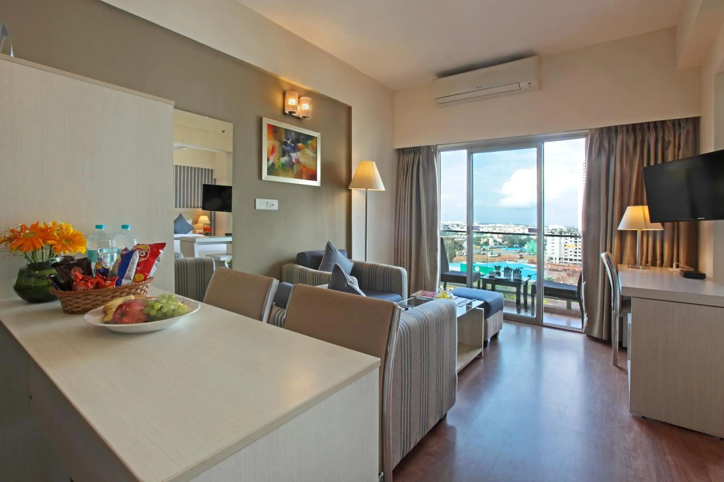 Living room in Starlit Suites Bangalore Living room in Starlit Suites Bangalore