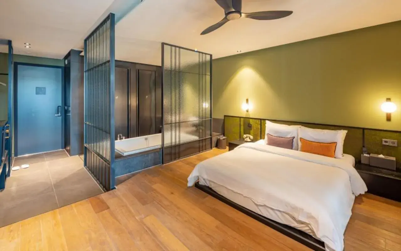 Bed in Hotel Barahan Jeonju Bed in Hotel Barahan Jeonju