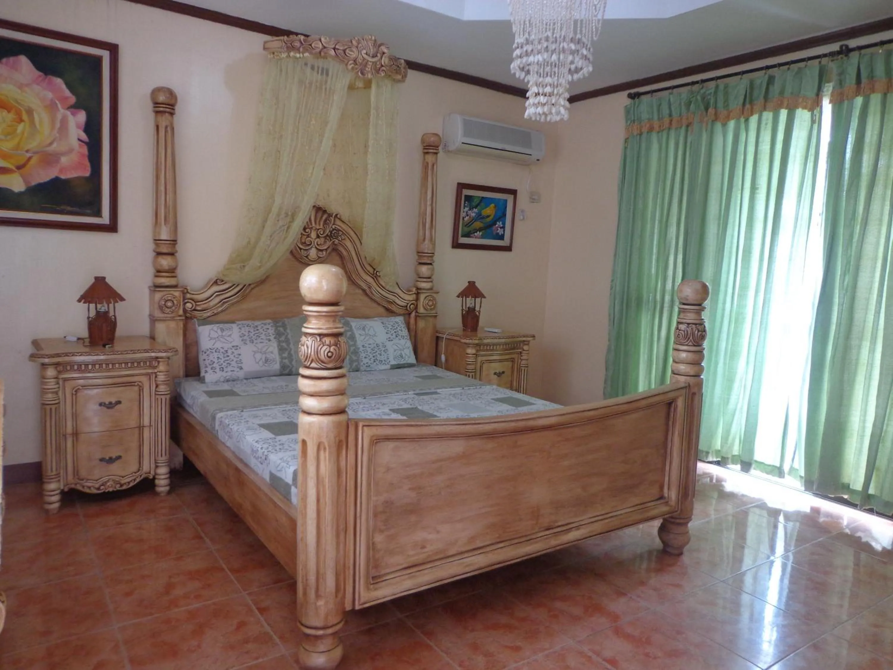 Bed in White & Yellow Castle Hotel and Resort