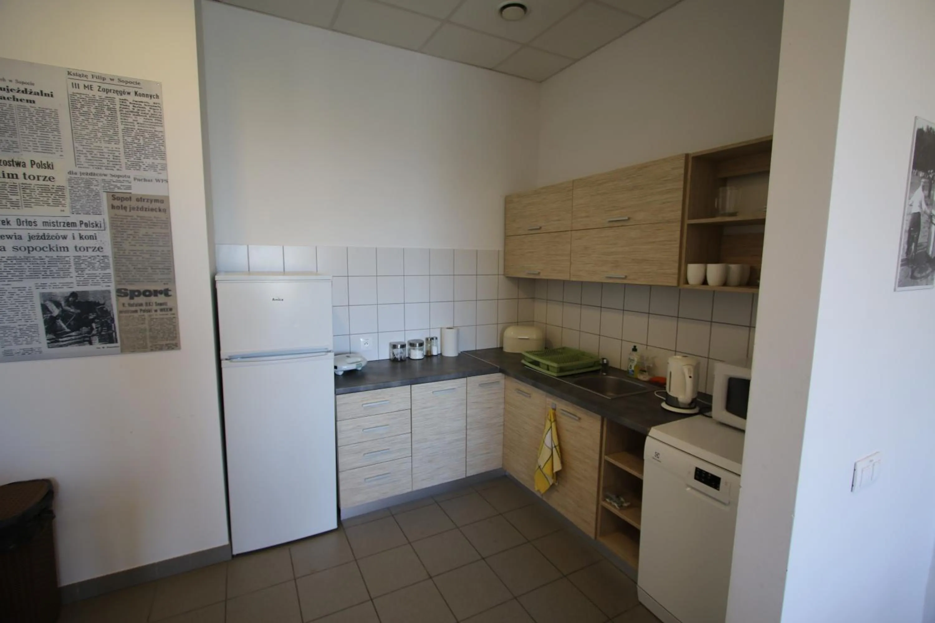 Communal kitchen in Hipodrom Sopot